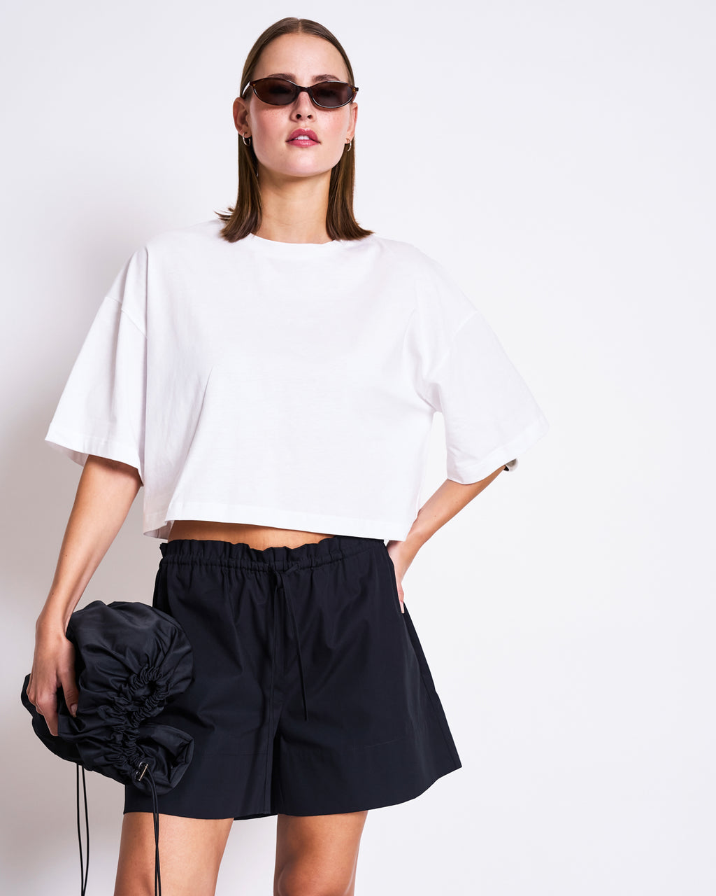 CROPPED BOXY SHIRT LUPA WHITE T-shirt jan-n-june 2