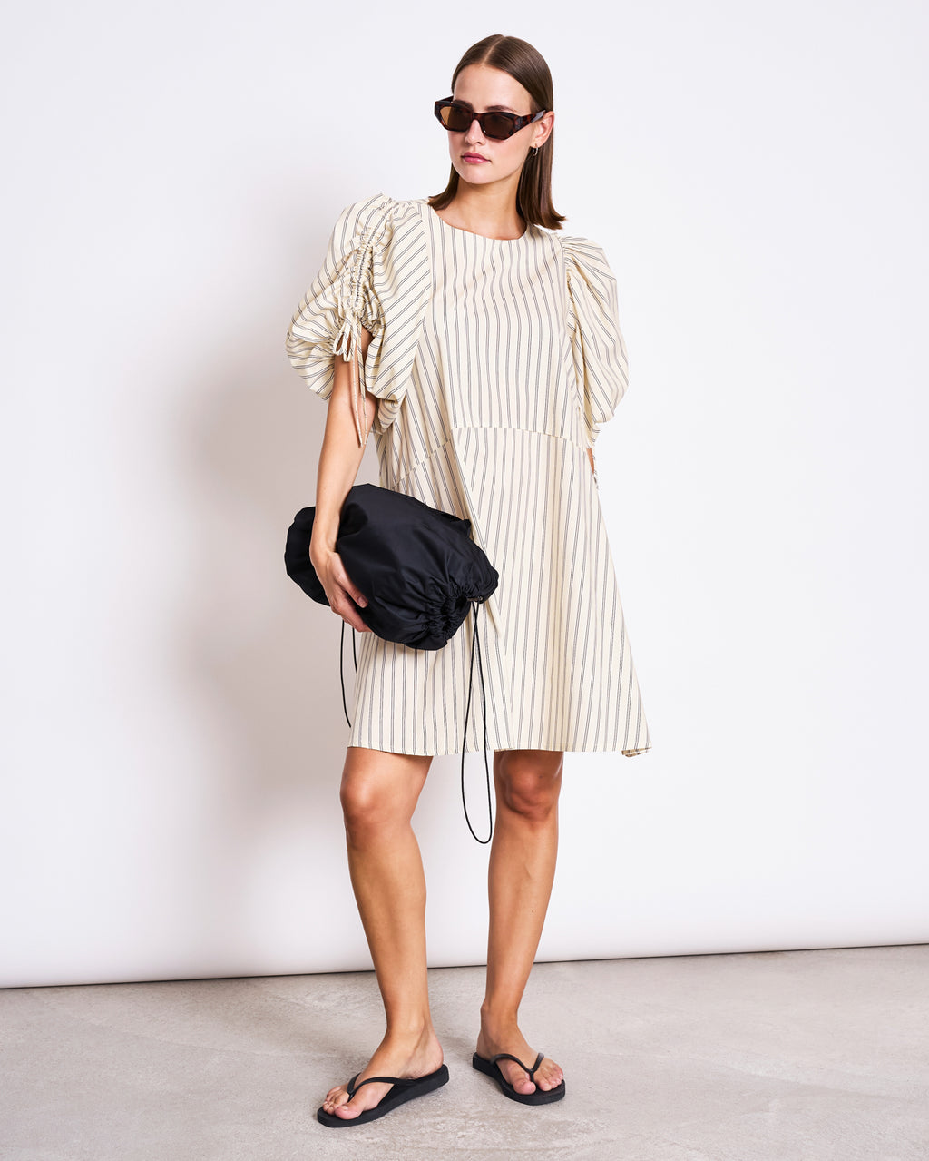 COTTON MINI DRESS MALUS BUTTERMILK STRIPED Dress jan-n-june 1
