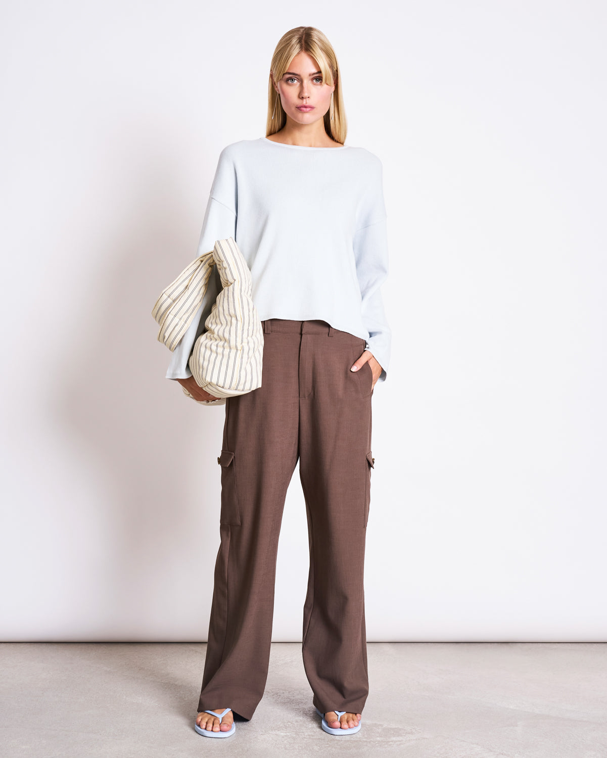 LIGHT KNIT JUMPER WILLIAMSBURG ICE BLUE GOTS Jumper jan-n-june 2