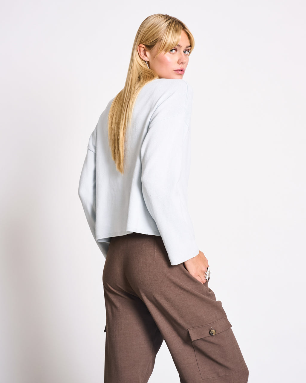 LIGHT KNIT JUMPER WILLIAMSBURG ICE BLUE GOTS Jumper jan-n-june 5