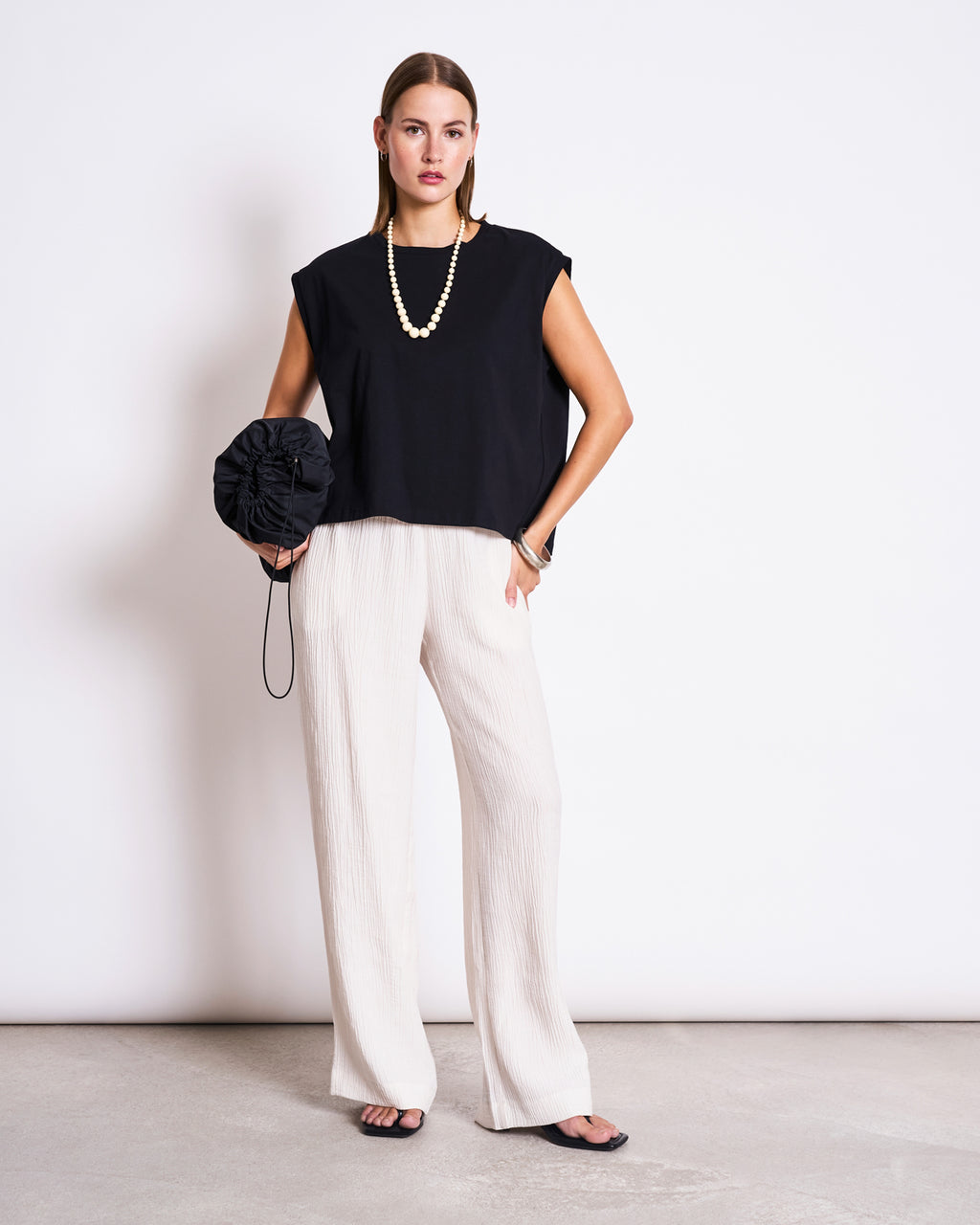 CRINKLE PANTS HAVA OFFWHITE Pants jan-n-june 2