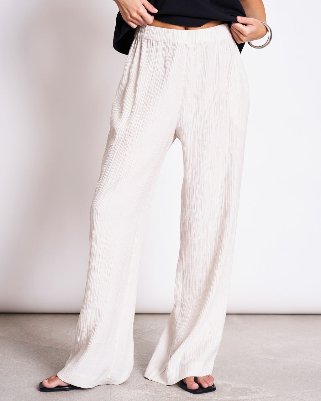 CRINKLE PANTS HAVA OFFWHITE Pants jan-n-june 1