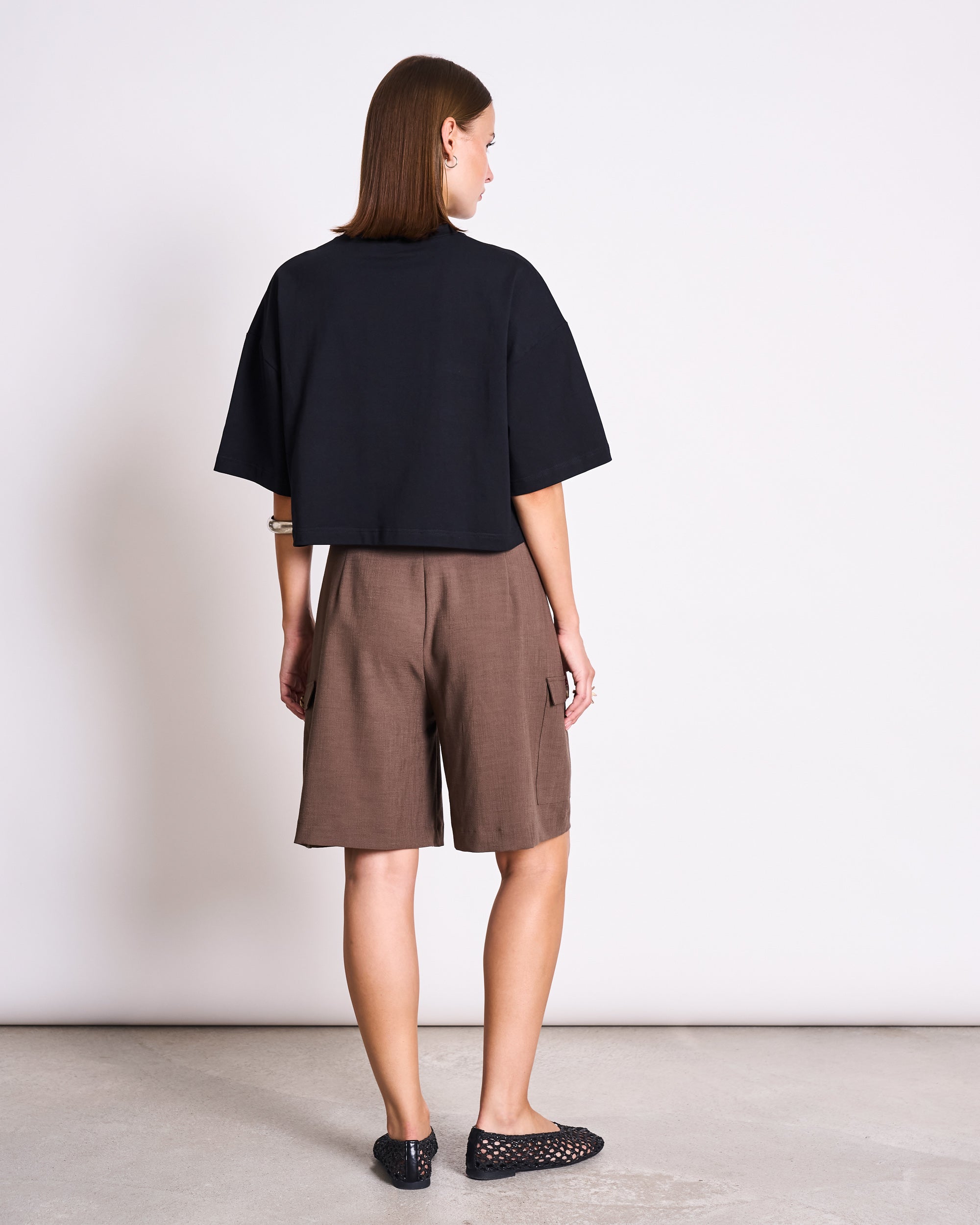 CROPPED BOXY SHIRT LUPA BLACK T-shirt jan-n-june 3