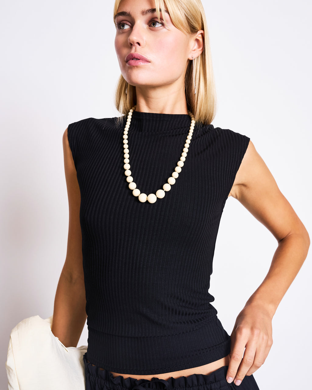 TENCEL™ LYOCELL RIB T-SHIRT APIS BLACK T-shirt jan-n-june 2