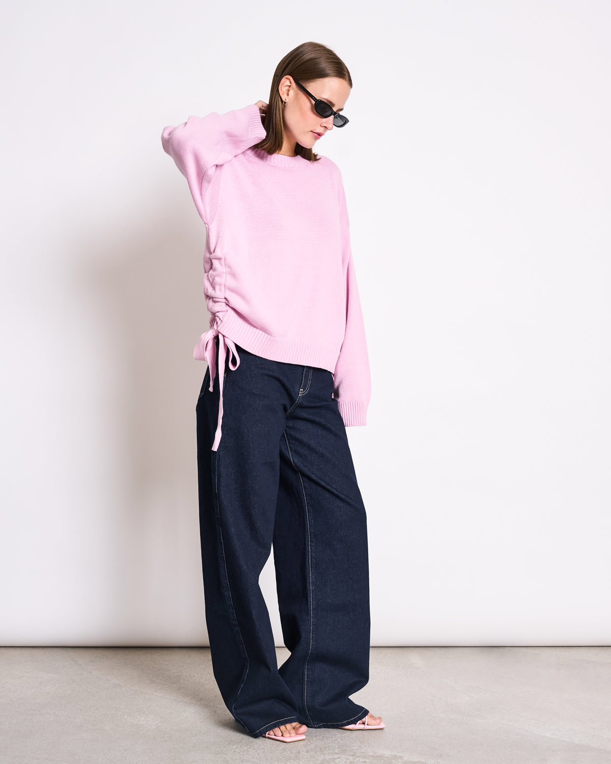 TIE SWEATER CAPER LIGHT ORCHID GOTS Jumper jan-n-june 2