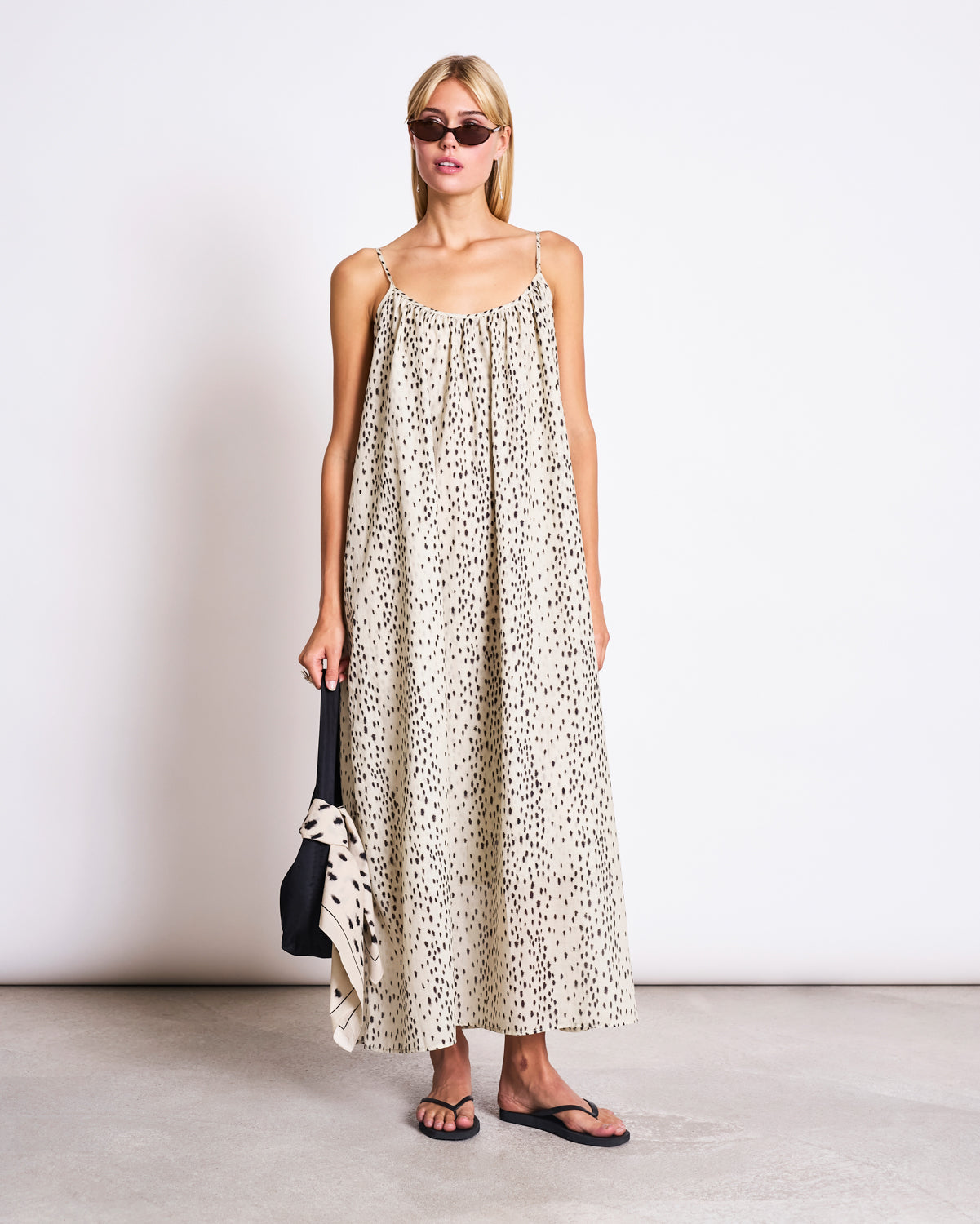 SPAGHETTI MAXI DRESS TOVA DALMATIAN DOTS Dress jan-n-june 3
