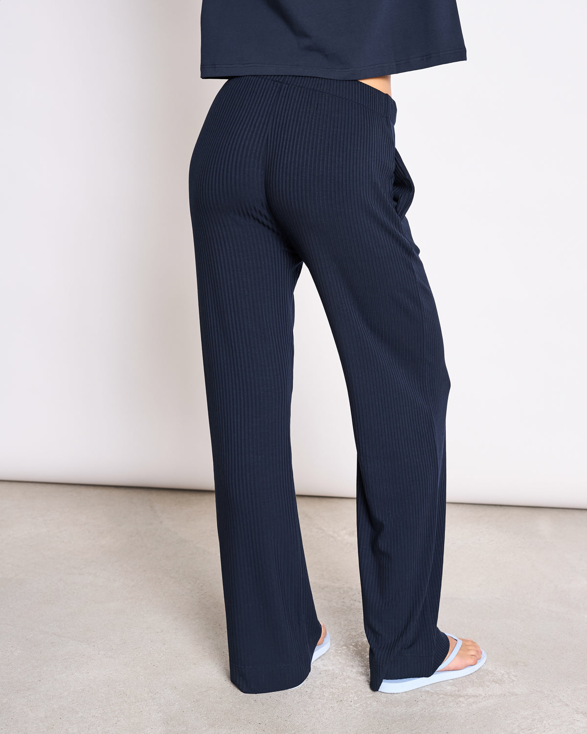 TENCEL™ LYOCELL RIB PANTS SMILLA NIGHTFALL Pants jan-n-june 4