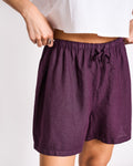 LINEN DRAWSTRING SHORTS MARUM CHERRY LACQUER Shorts jan-n-june 1