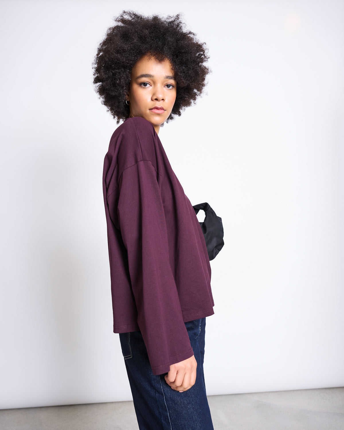 BOXY LONGSLEEVE ANKIRA CHERRY LACQUER Longsleeve jan-n-june 2
