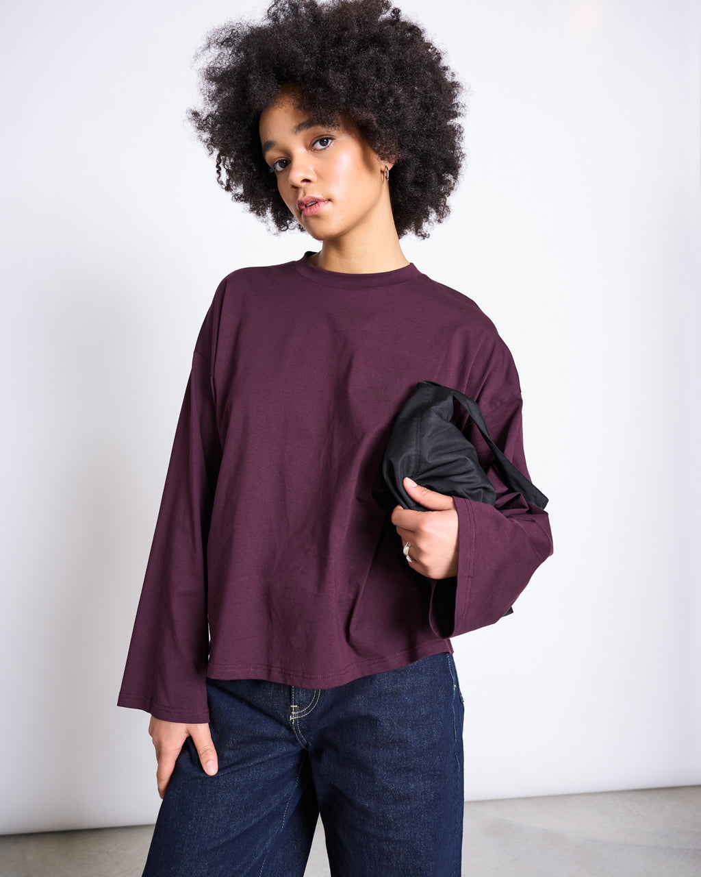 BOXY LONGSLEEVE ANKIRA CHERRY LACQUER Longsleeve jan-n-june 1