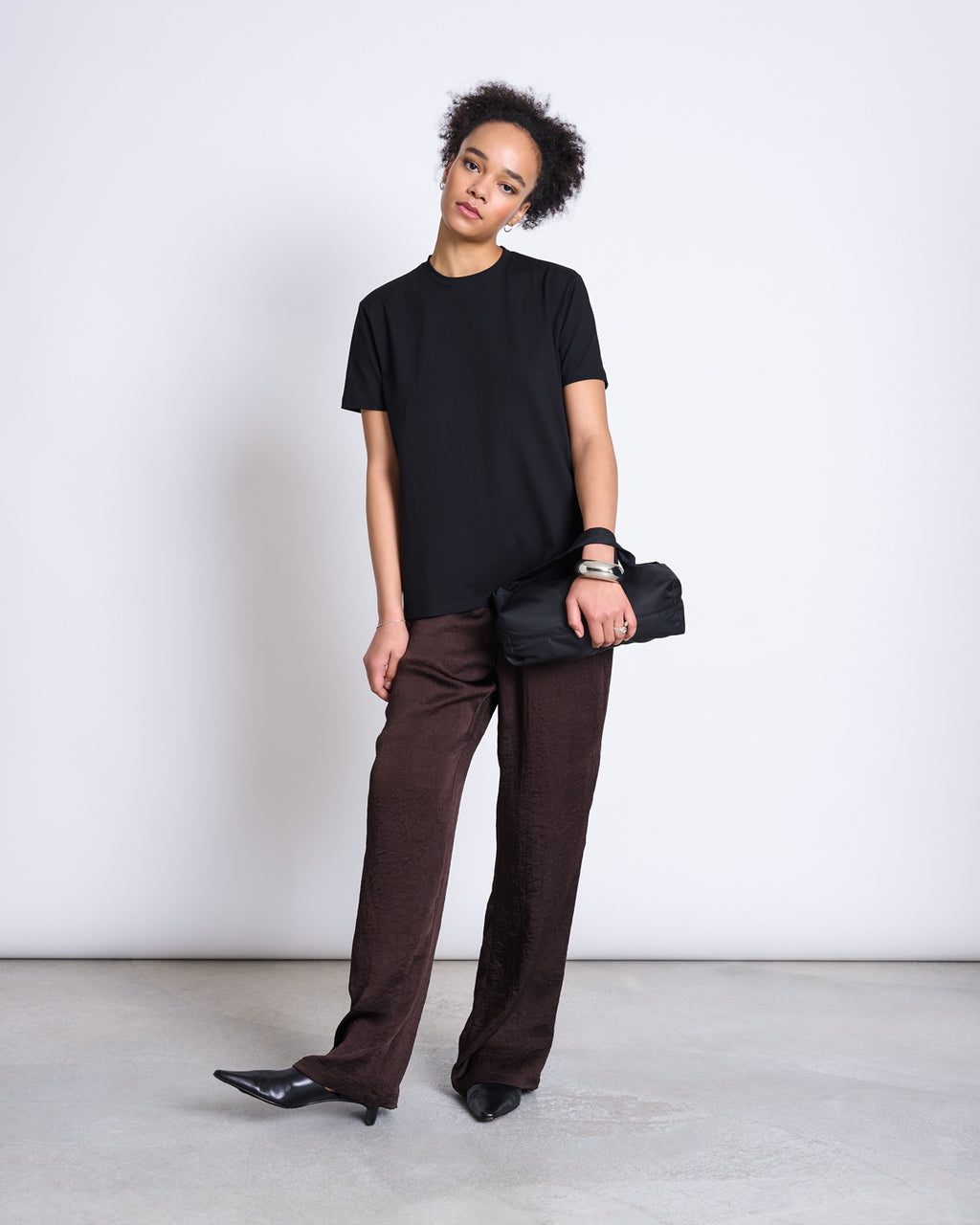 BRUSHED T-SHIRT BOY BLACK GOTS tops jan-n-june 2