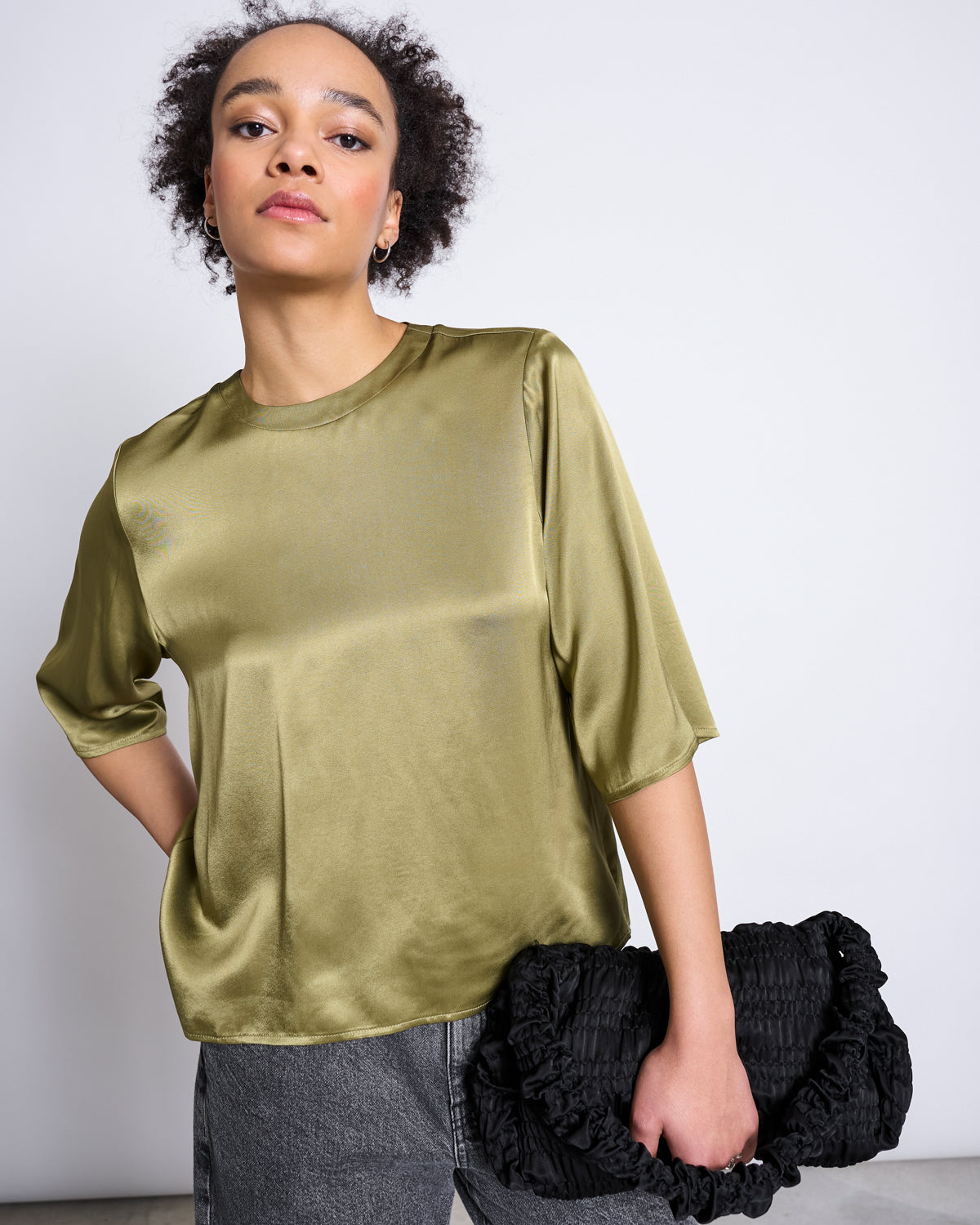SILKY SHIRT NAMORA WOODY OLIVE T-shirt jan-n-june 1