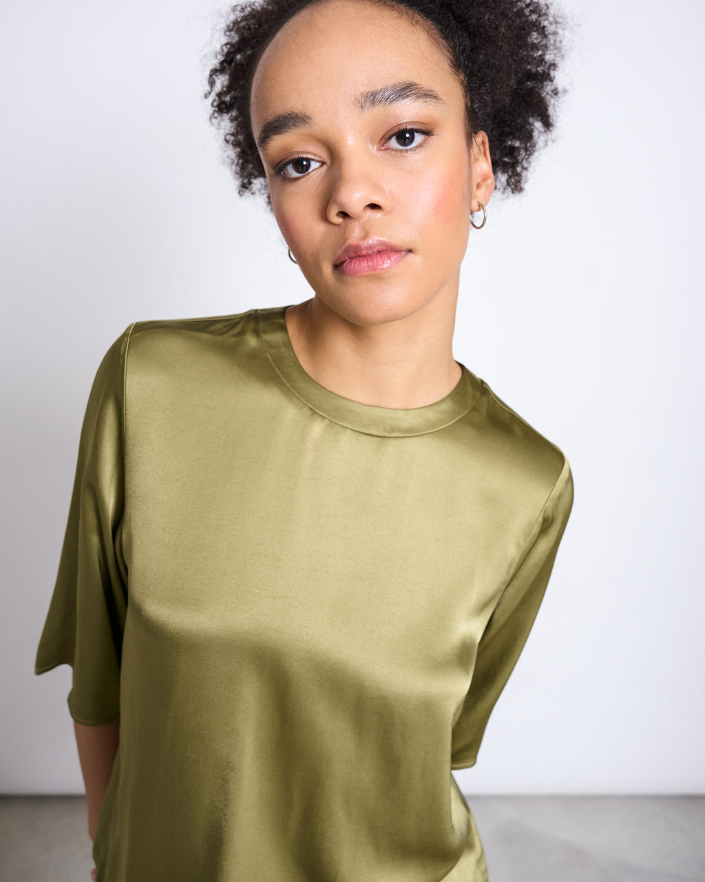 SILKY SHIRT NAMORA WOODY OLIVE T-shirt jan-n-june 2