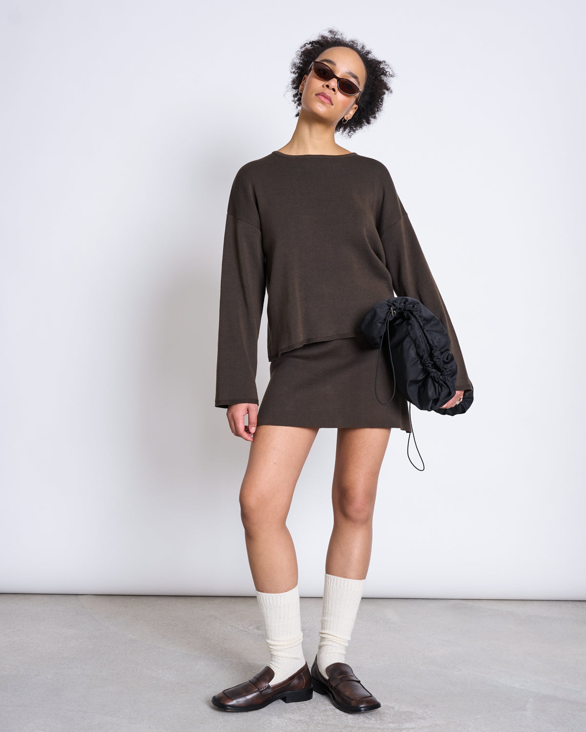 LIGHT KNIT JUMPER WILLIAMSBURG MUD GOTS Sweater jan-n-june 1
