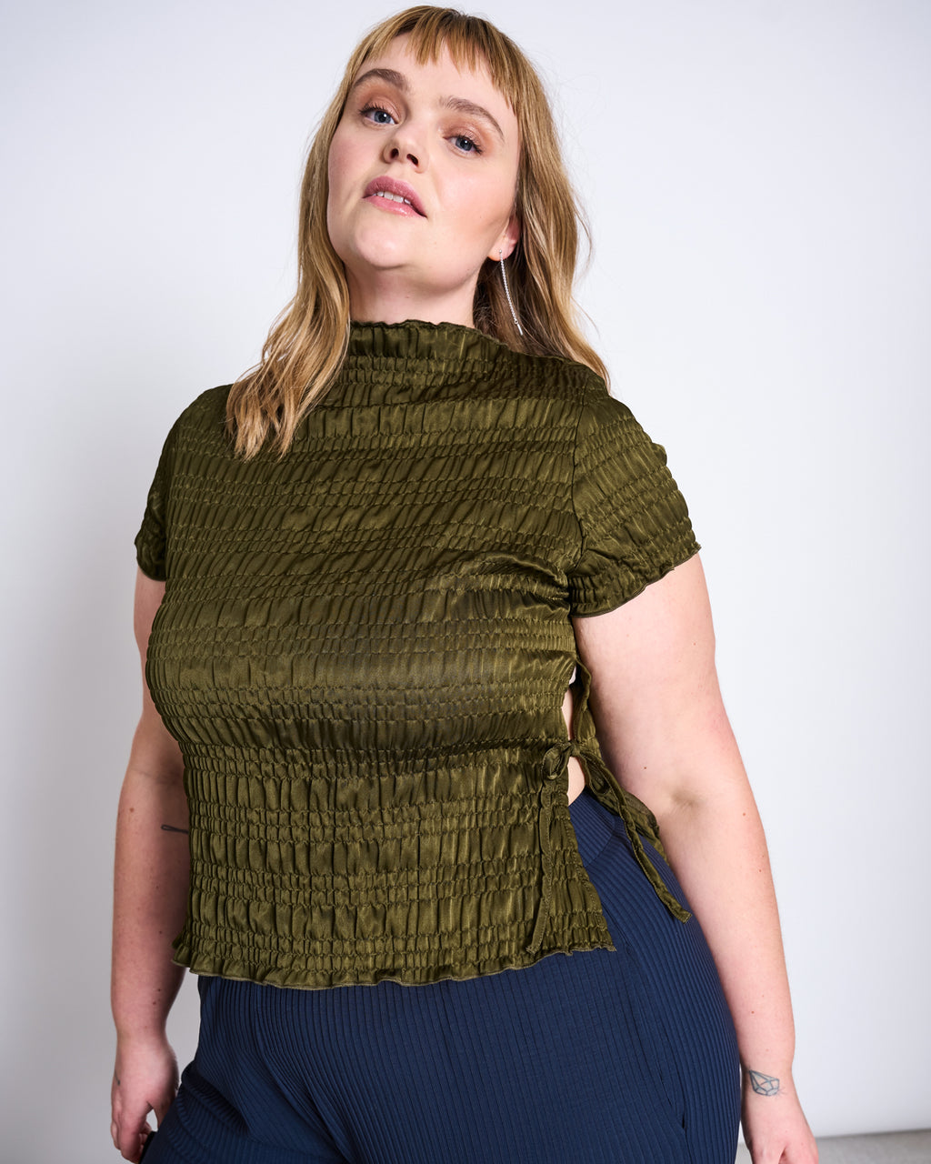 SMOCKED T-SHIRT FERN ROSEMARY T-shirt jan-n-june 1