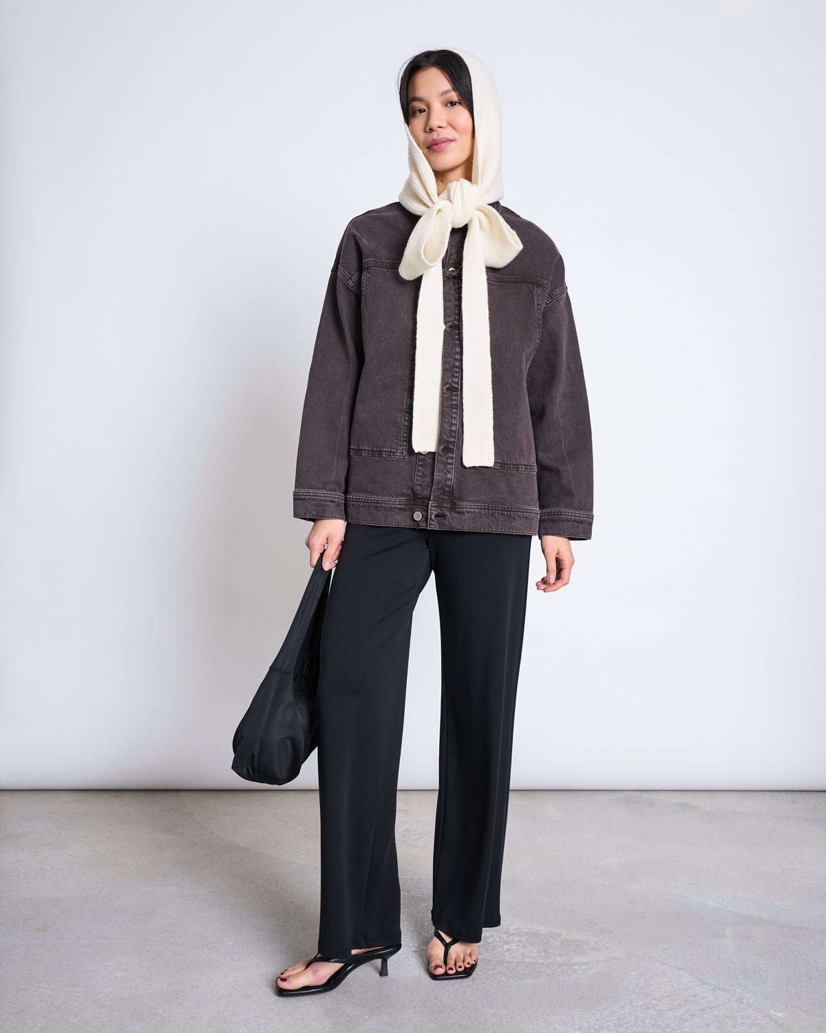 LAMBSWOOL HOODED SCARF NIRA OFFWHITE GOTS Accessories jan-n-june 4