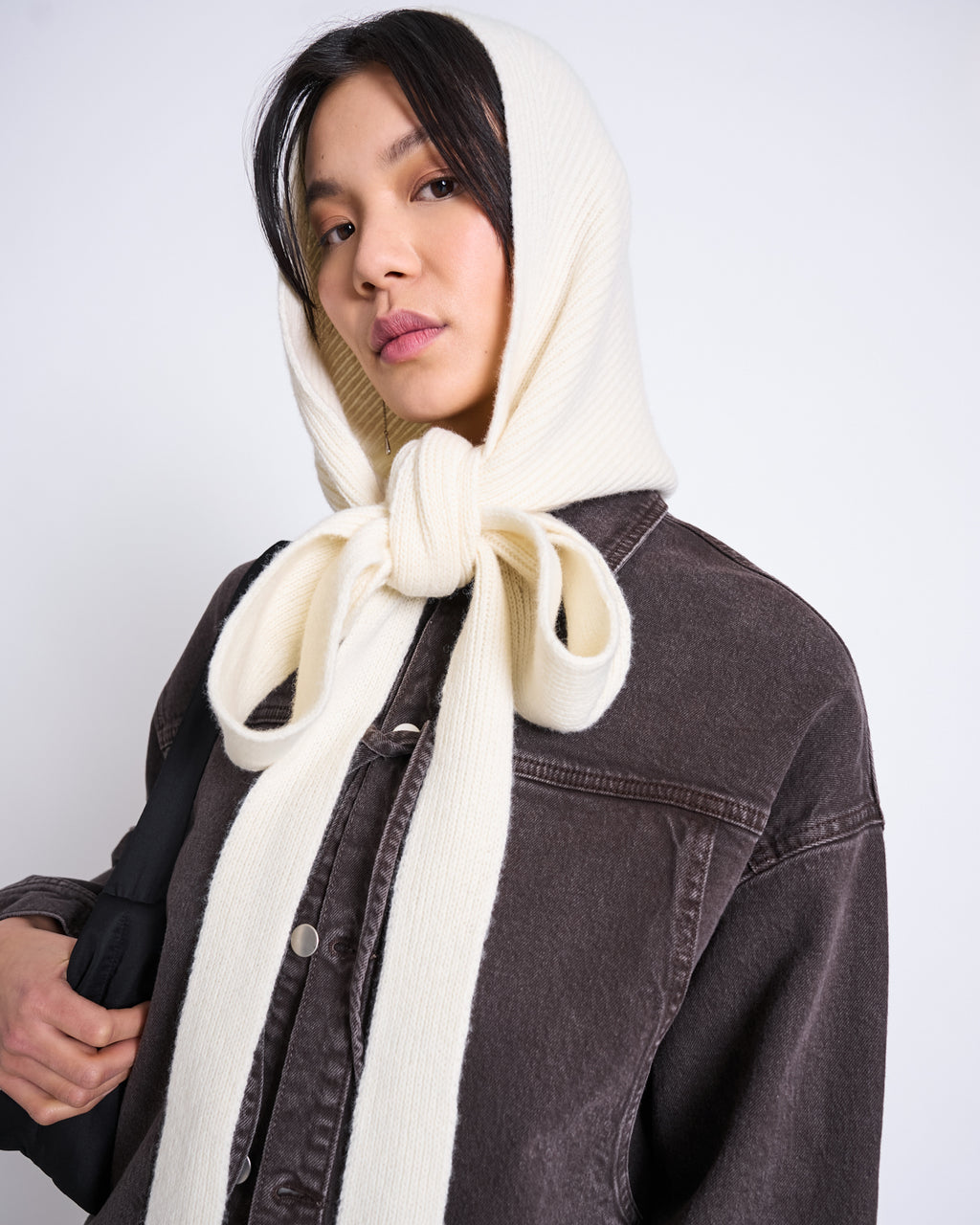 LAMBSWOOL HOODED SCARF NIRA OFFWHITE GOTS Accessories jan-n-june 3