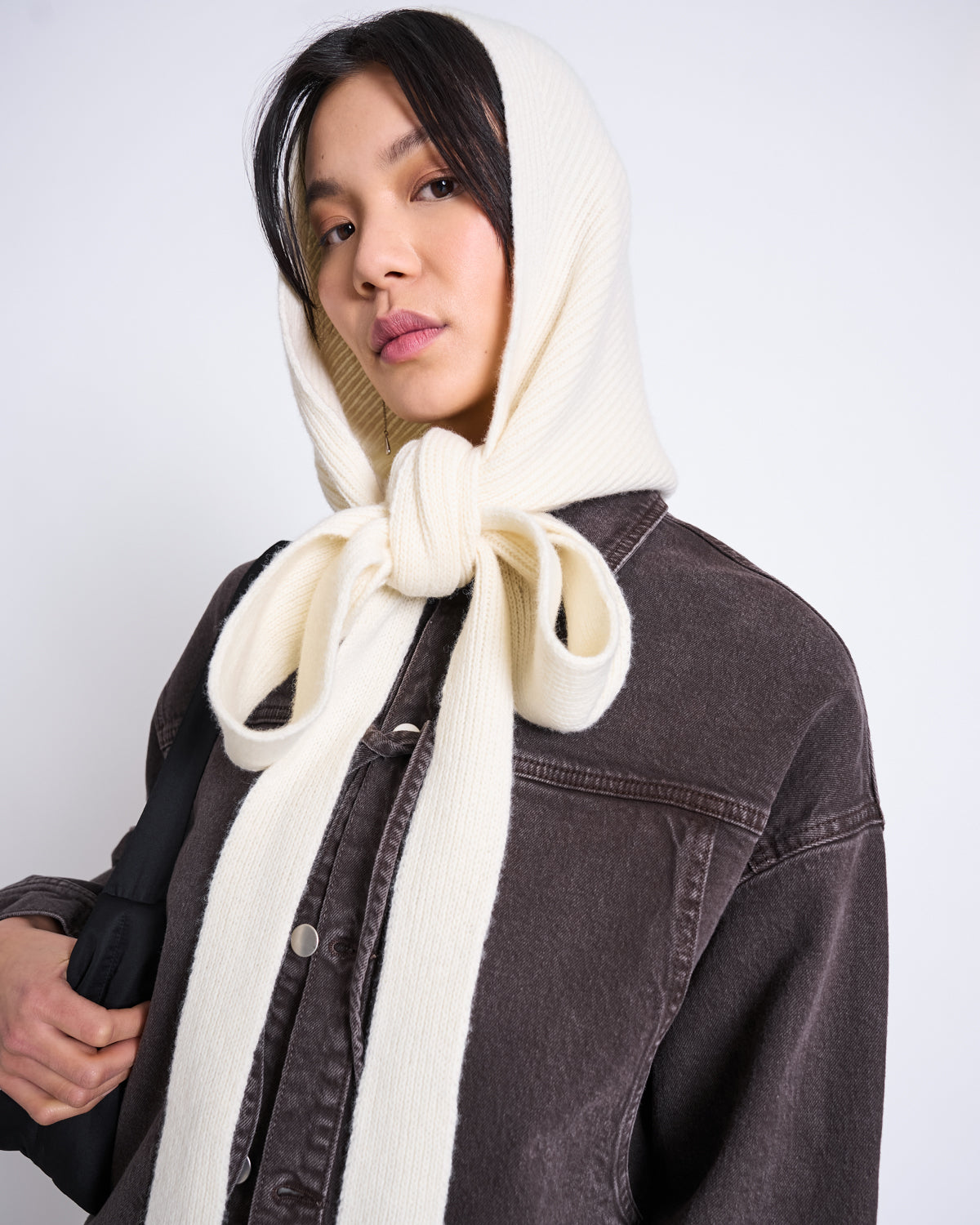 LAMBSWOOL HOODED SCARF NIRA OFFWHITE GOTS Accessories jan-n-june 3