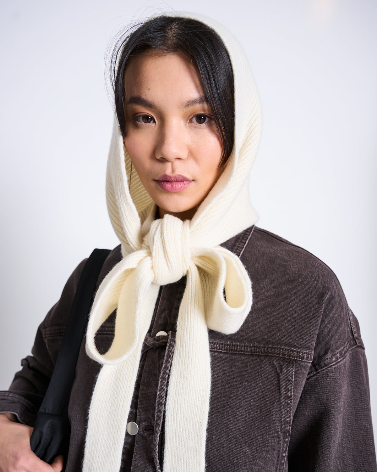 LAMBSWOOL HOODED SCARF NIRA OFFWHITE GOTS Accessories jan-n-june 1