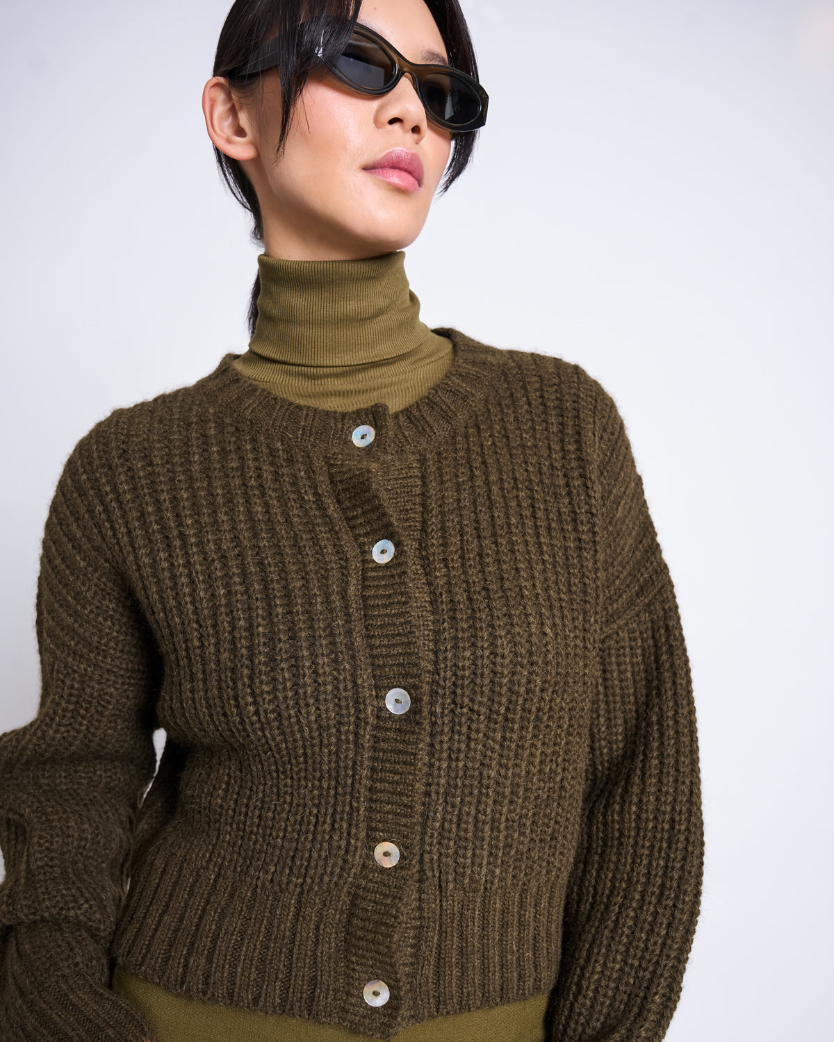 ALPACA CREWNECK CARDIGAN BENI ROSEMARY Cardigan jan-n-june 1