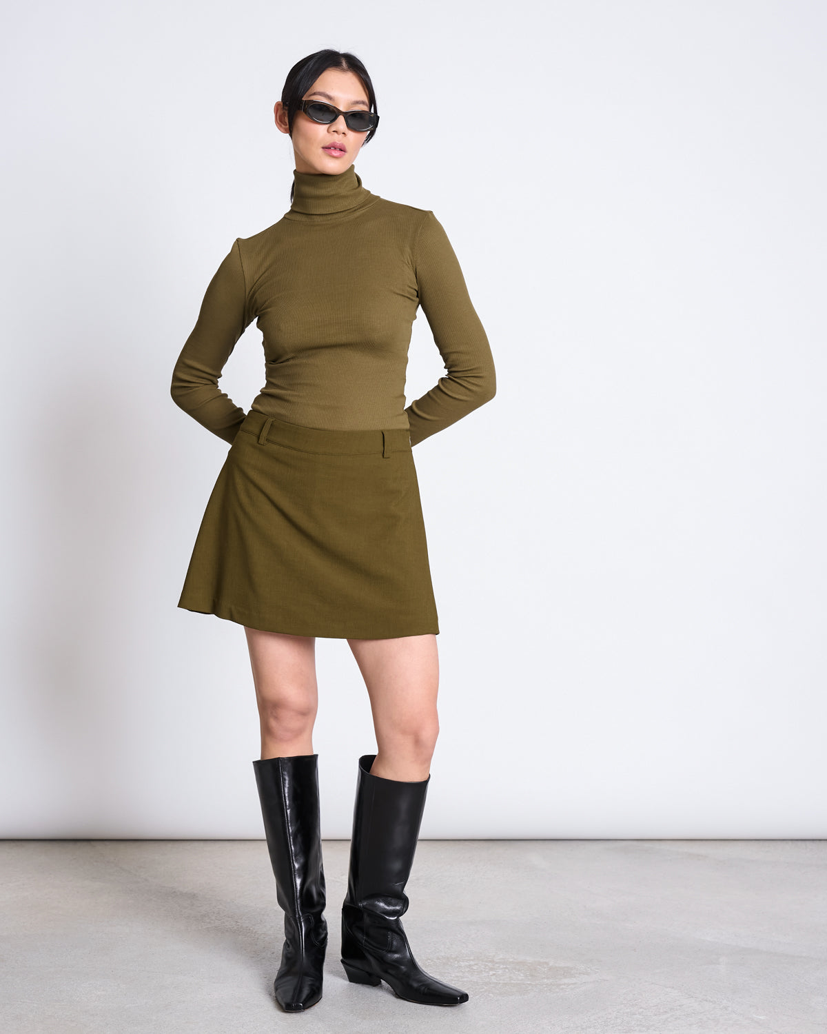 MINIRIB TURTLENECK CHUVA ROSEMARY GOTS Longsleeve jan-n-june 2