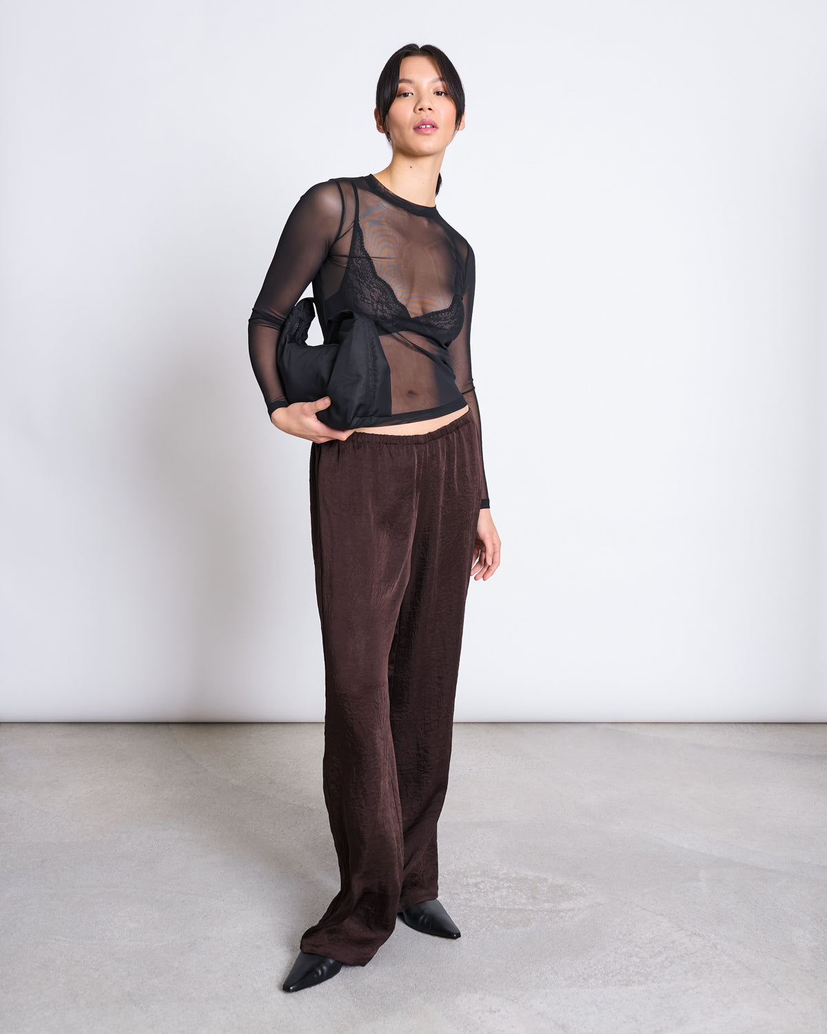 MESH LONGSLEEVE DORA BLACK Longsleeve jan-n-june 2