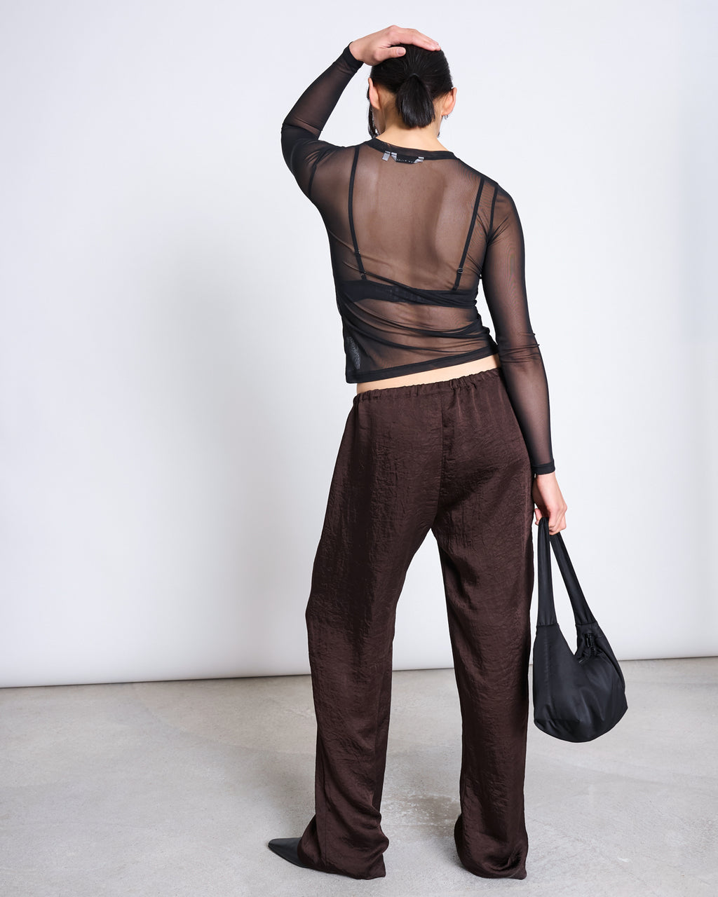MESH LONGSLEEVE DORA BLACK Longsleeve jan-n-june 2