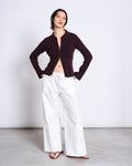 ZIP CARDIGAN TYRIE CHERRY LACQUER GOTS cardigan jan-n-june 1