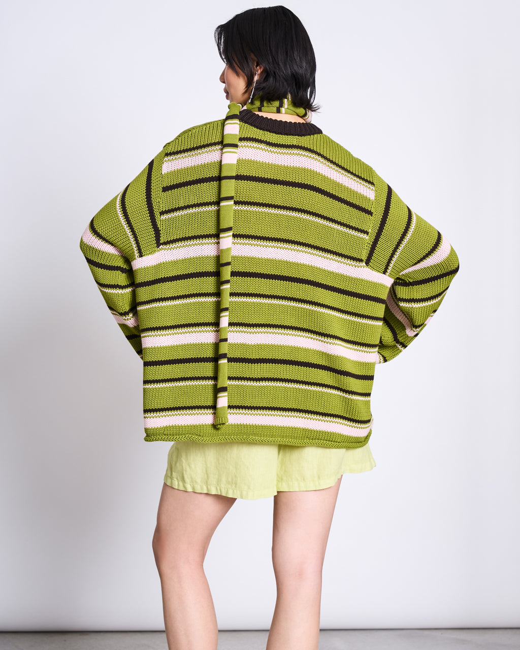 JUMPER SONA SPINACH STRIPED GOTS Sweater jan-n-june 9