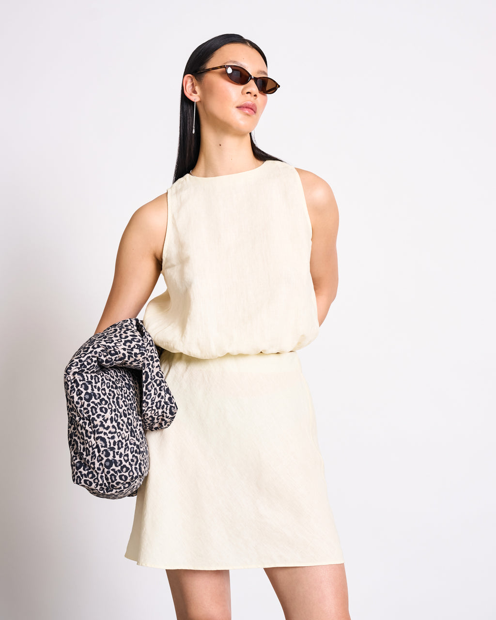 CROPPED LINEN TOP LUPIN BUTTERMILK T-shirt jan-n-june 3