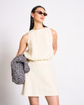 CROPPED LINEN TOP LUPIN BUTTERMILK T-shirt jan-n-june 1