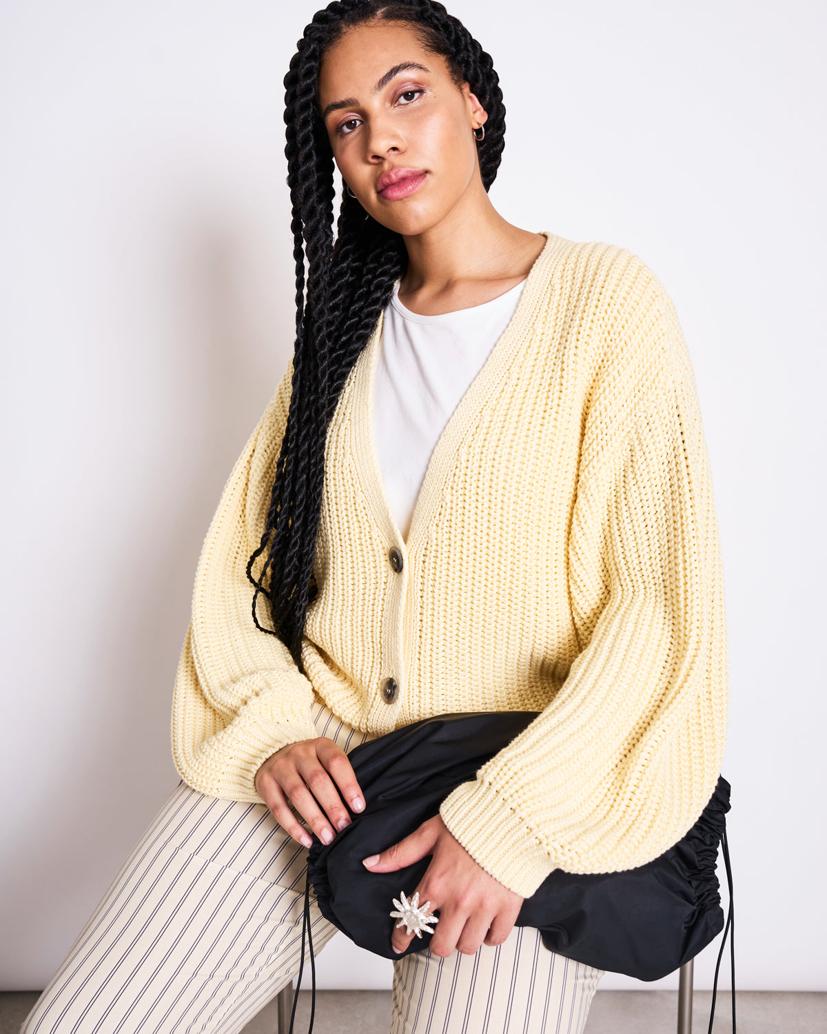 CHUNKY CARDIGAN LENA BUTTERMILK GOTS Cardigan jan-n-june 1