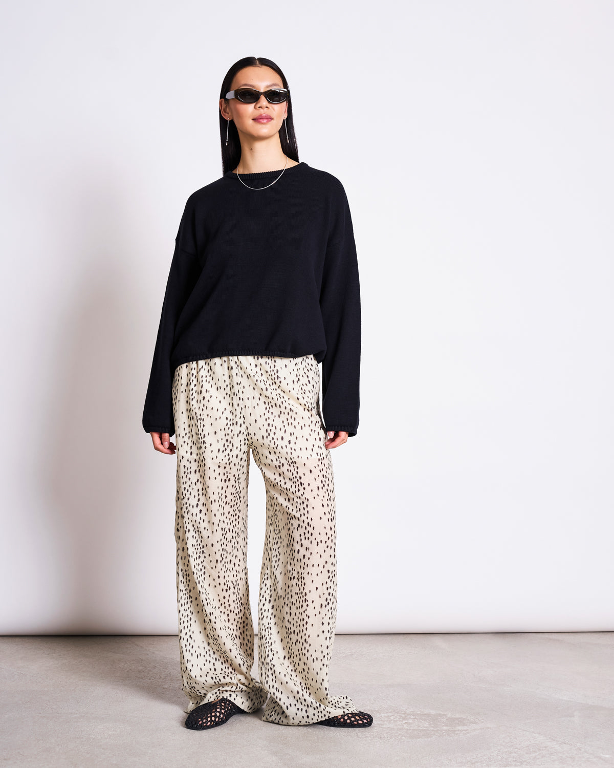 CREWNECK JUMPER HOY BLACK GOTS Cardigan jan-n-june 1