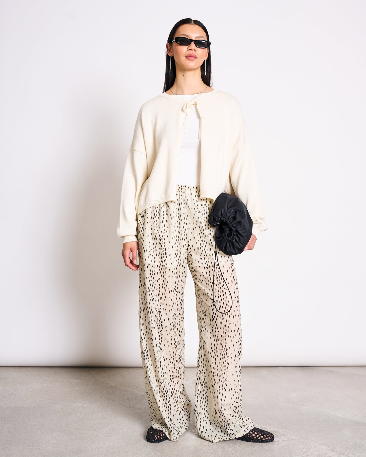 WIDE COTTON PANTS ORIGAN DALMATIAN DOTS Pants jan-n-june 4