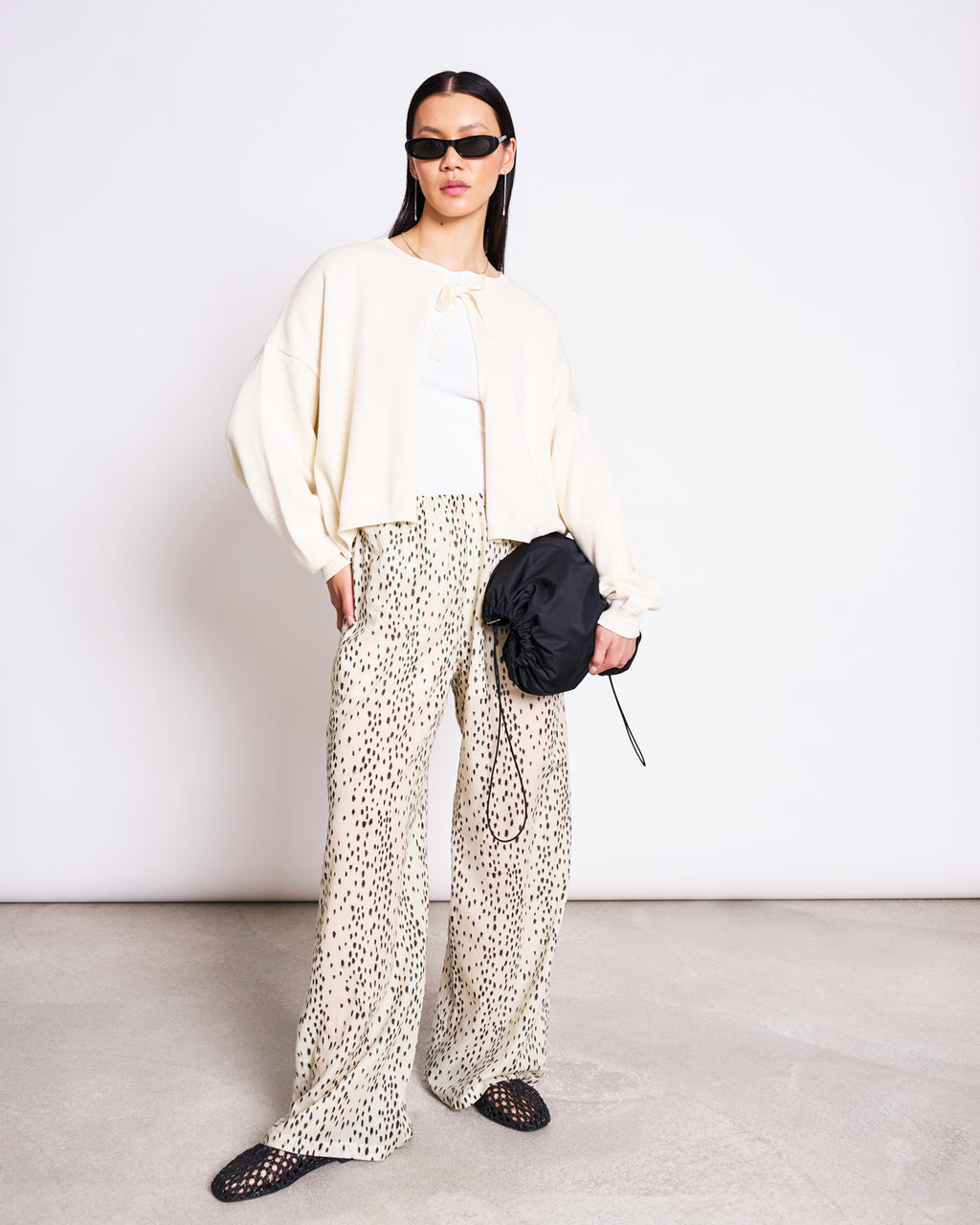 LOOSE TIE CARDIGAN ZEA OFFWHITE GOTS Cardigan jan-n-june 3