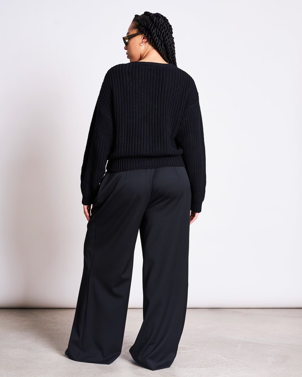 CHUNKY CARDIGAN LENA BLACK GOTS Knit Wear jan-n-june 4