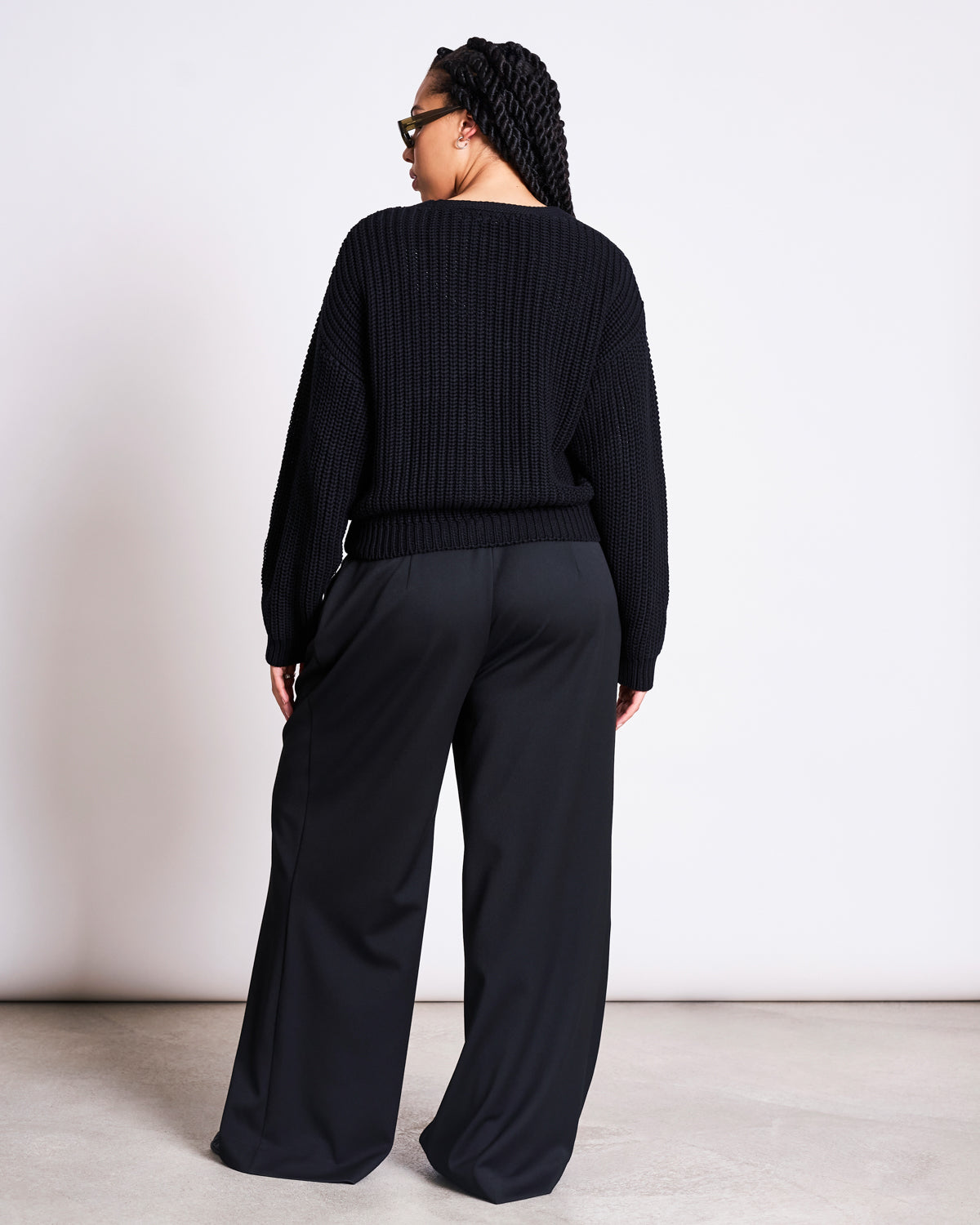 CHUNKY CARDIGAN LENA BLACK GOTS Knit Wear jan-n-june 4