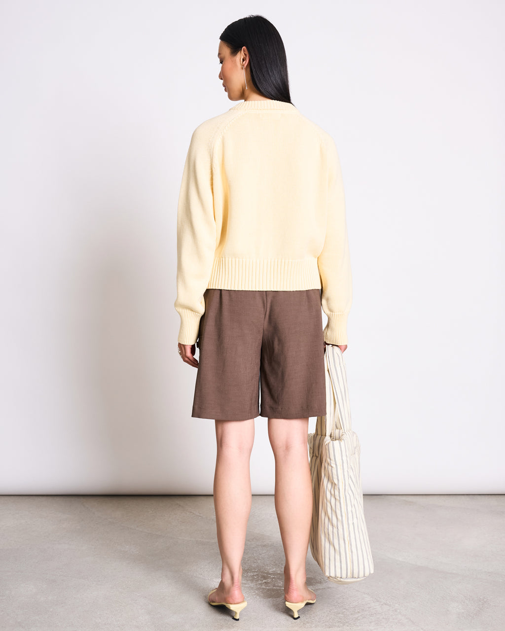 RELAXED CREWNECK CARDIGAN SIVIA BUTTERMILK GOTS Cardigan jan-n-june 4