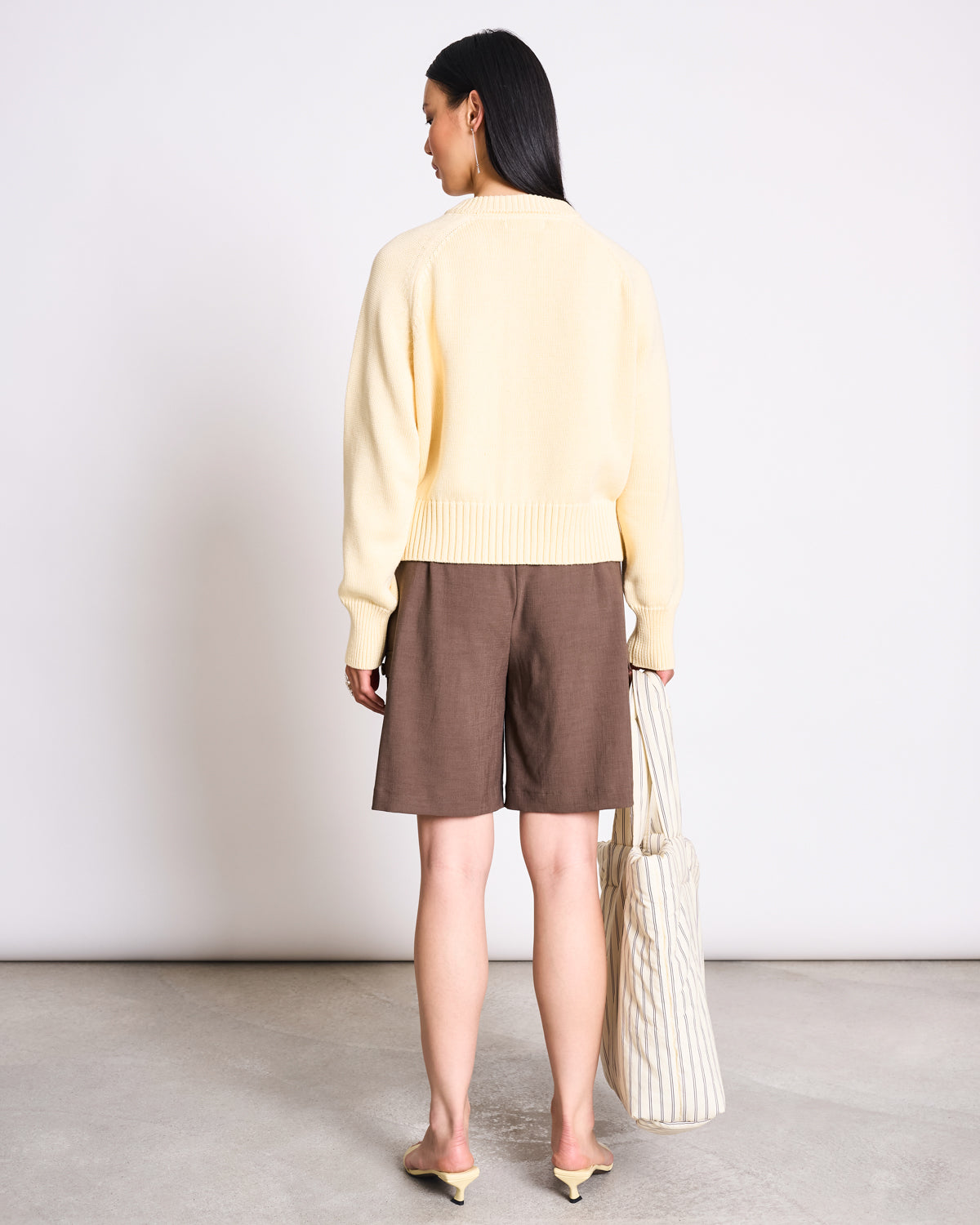 RELAXED CREWNECK CARDIGAN SIVIA BUTTERMILK GOTS Cardigan jan-n-june 4