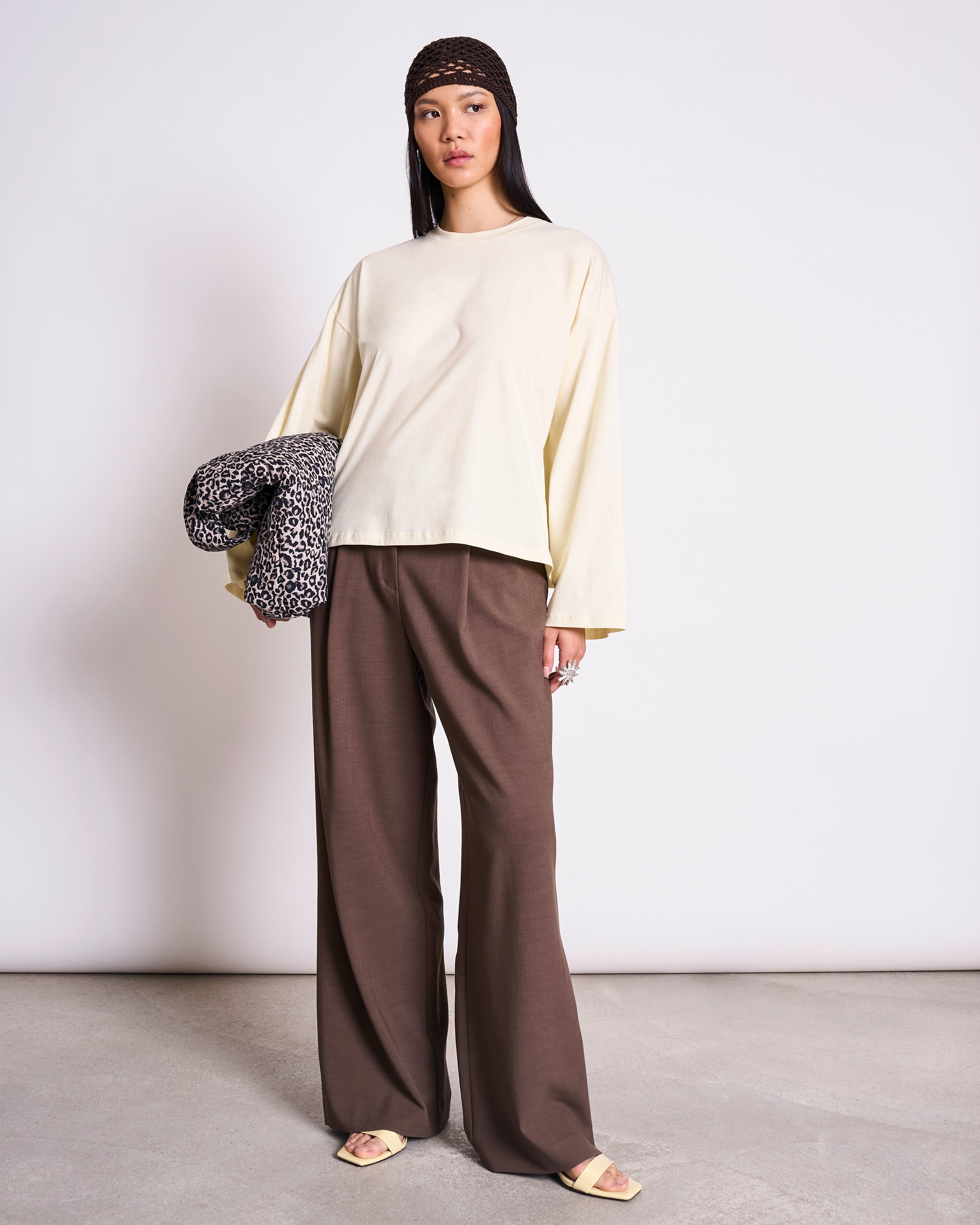 BOXY LONGSLEEVE ANKIRA BUTTERMILK Longsleeve jan-n-june 1