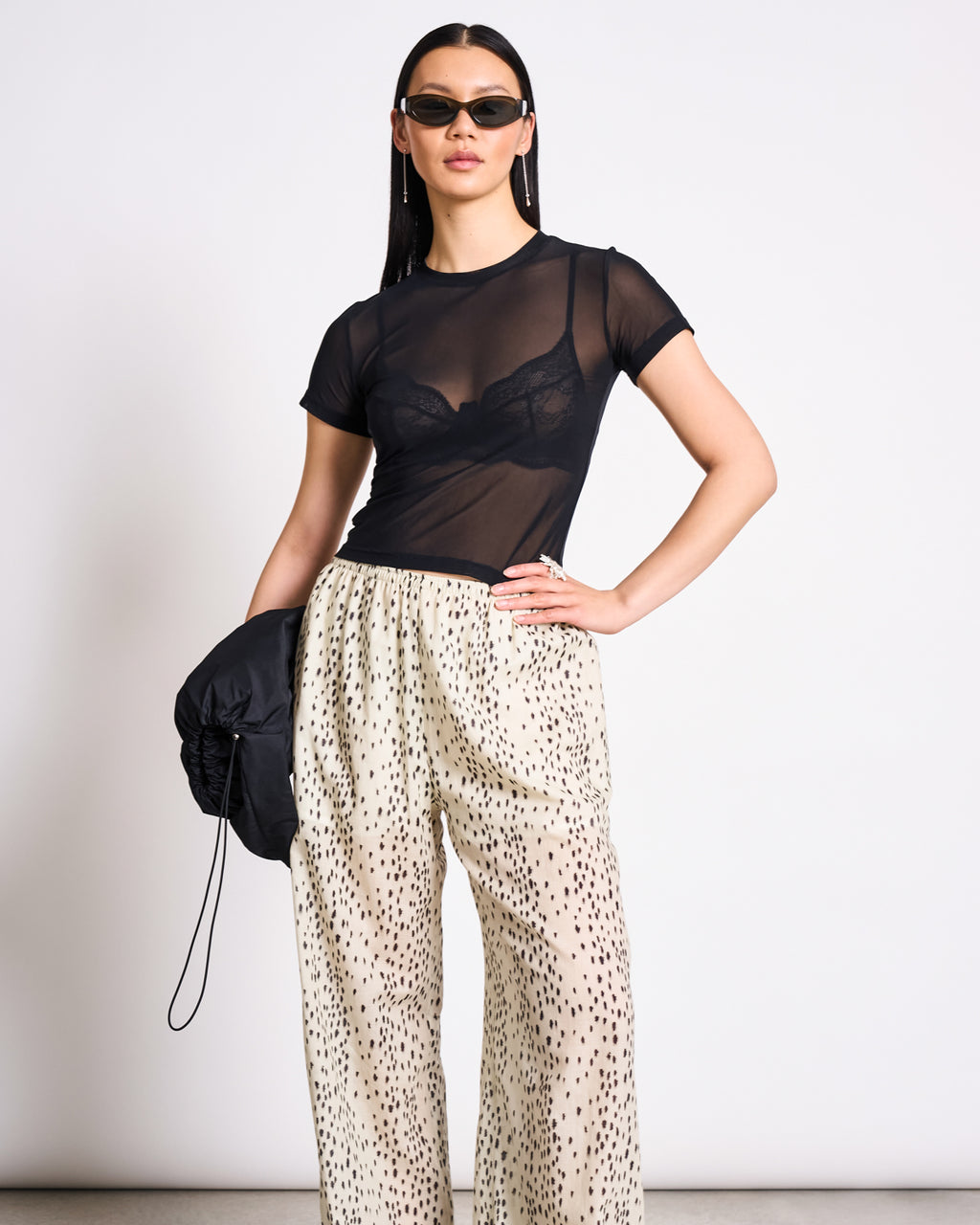 MESH T-SHIRT EVIE BLACK T-shirt jan-n-june 1