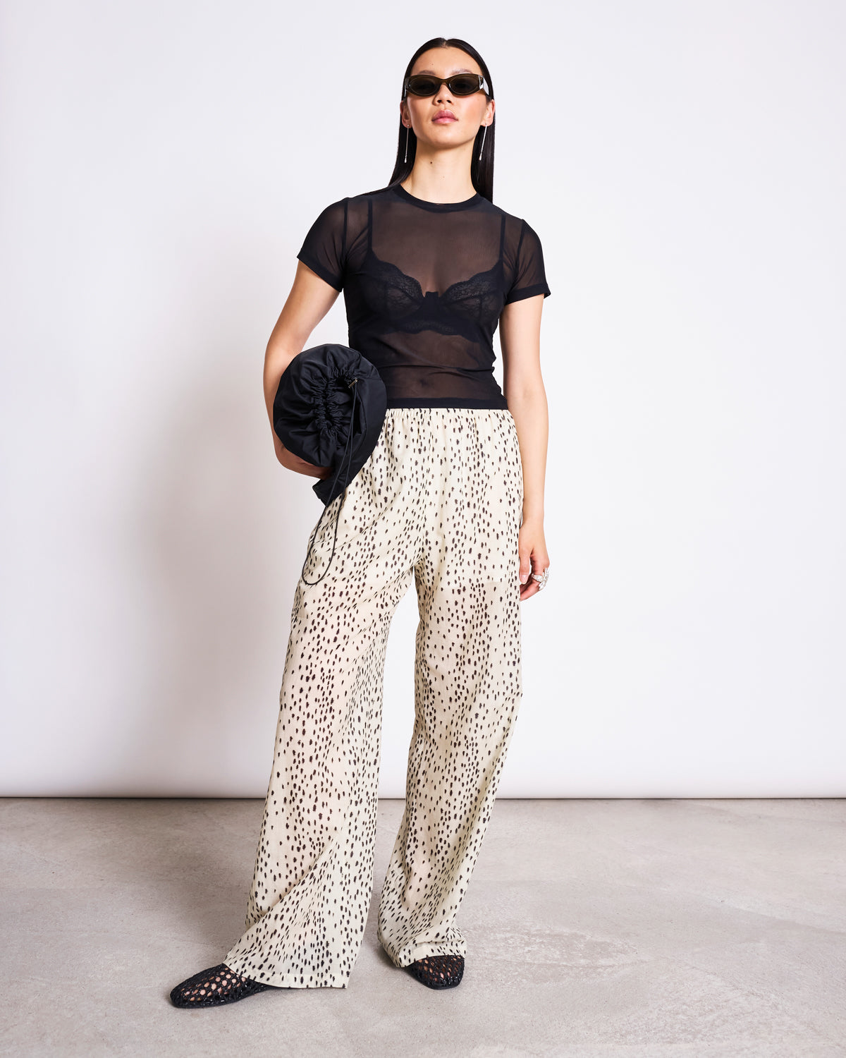 MESH T-SHIRT EVIE BLACK T-shirt jan-n-june 2