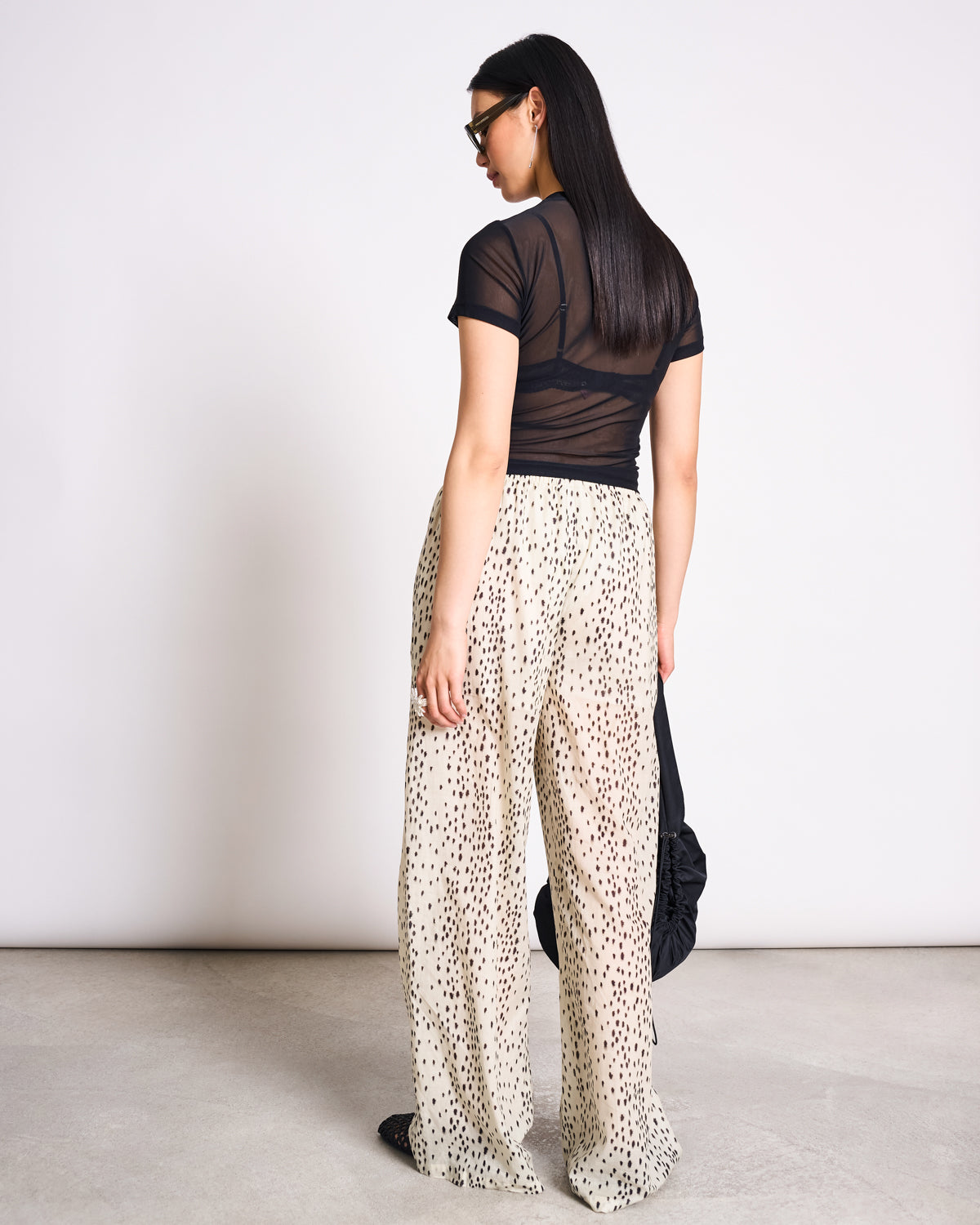 MESH T-SHIRT EVIE BLACK T-shirt jan-n-june 3