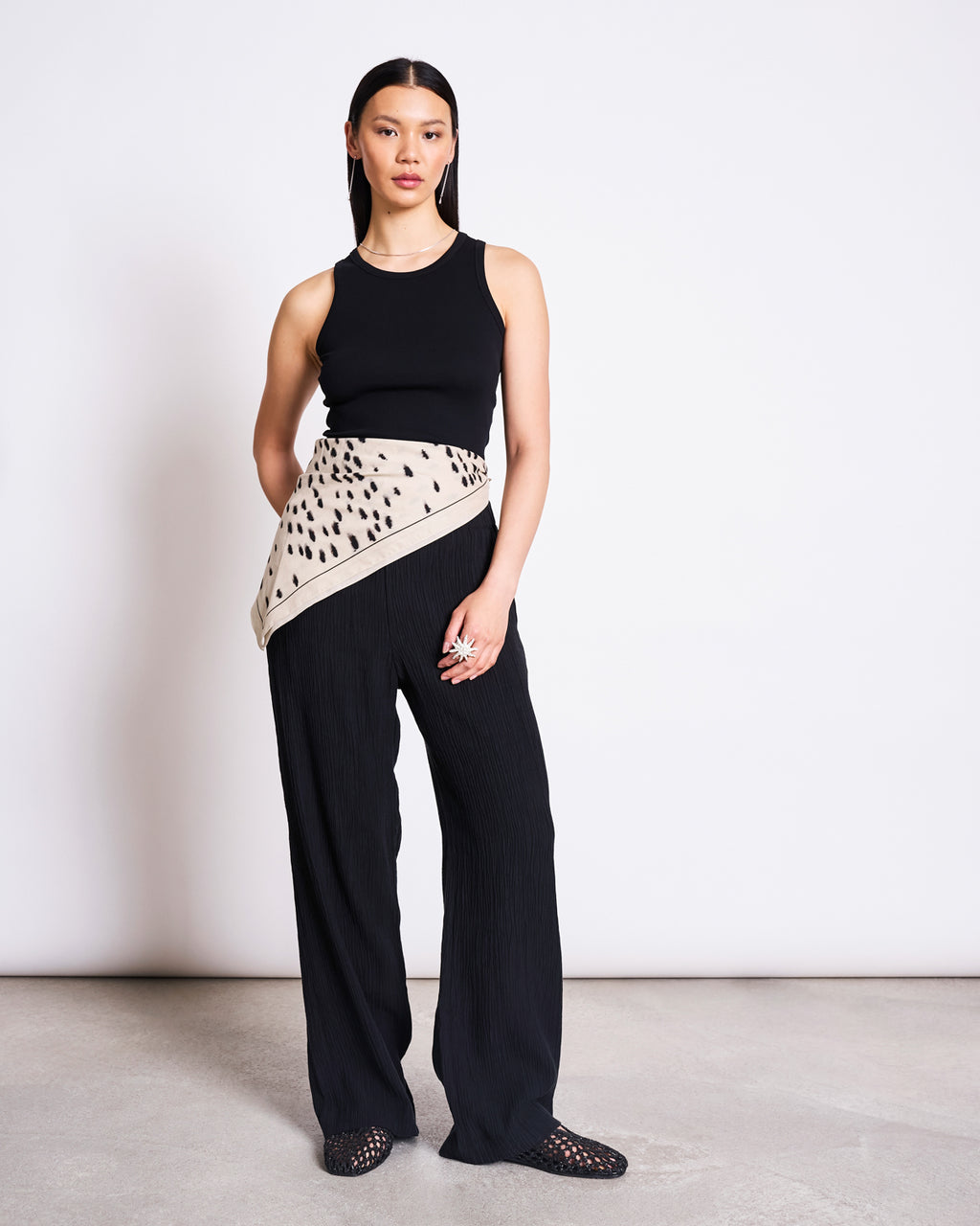 PRINTED COTTON SCARF VAD DALMATIAN DOTS Accessories jan-n-june 4