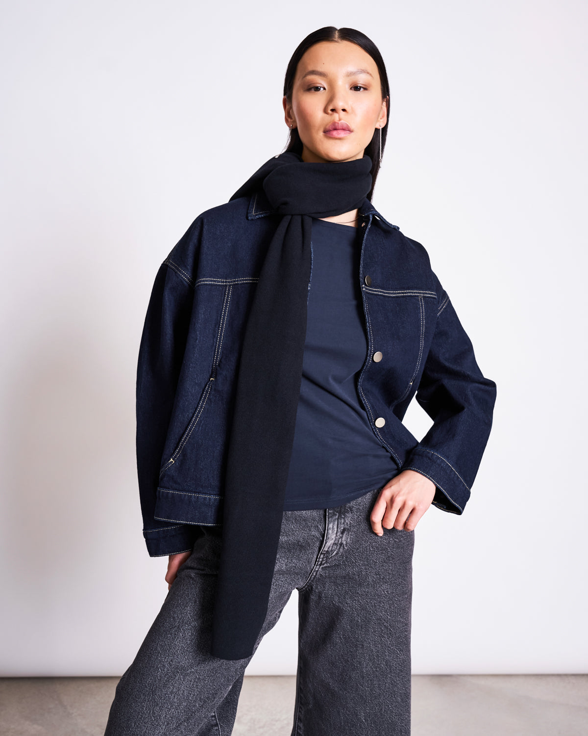 SCARF ROSS BLACK Apparel & Accessories jan-n-june 1