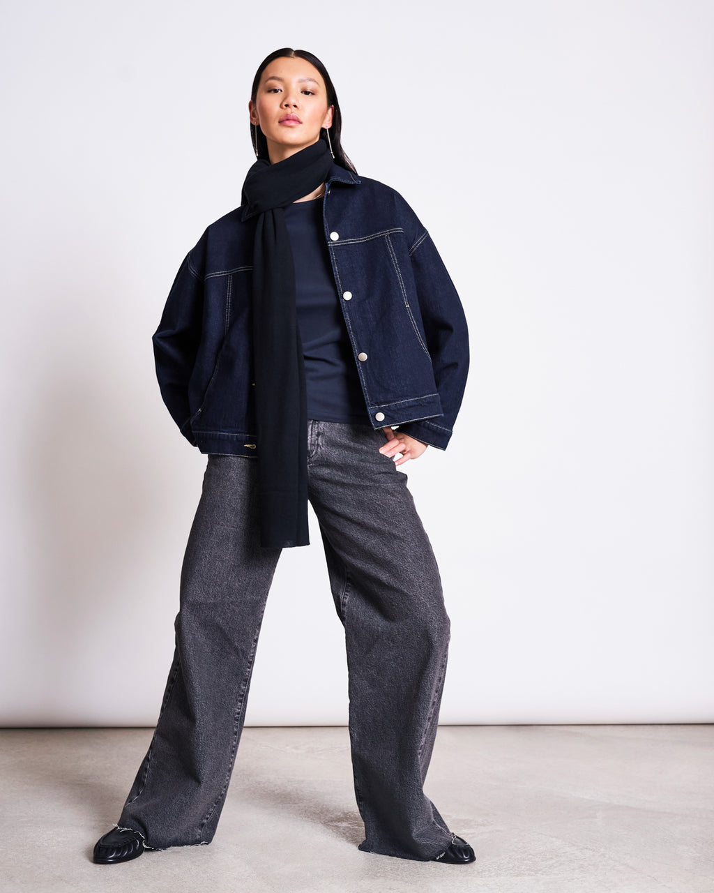 SCARF ROSS BLACK Apparel & Accessories jan-n-june 3