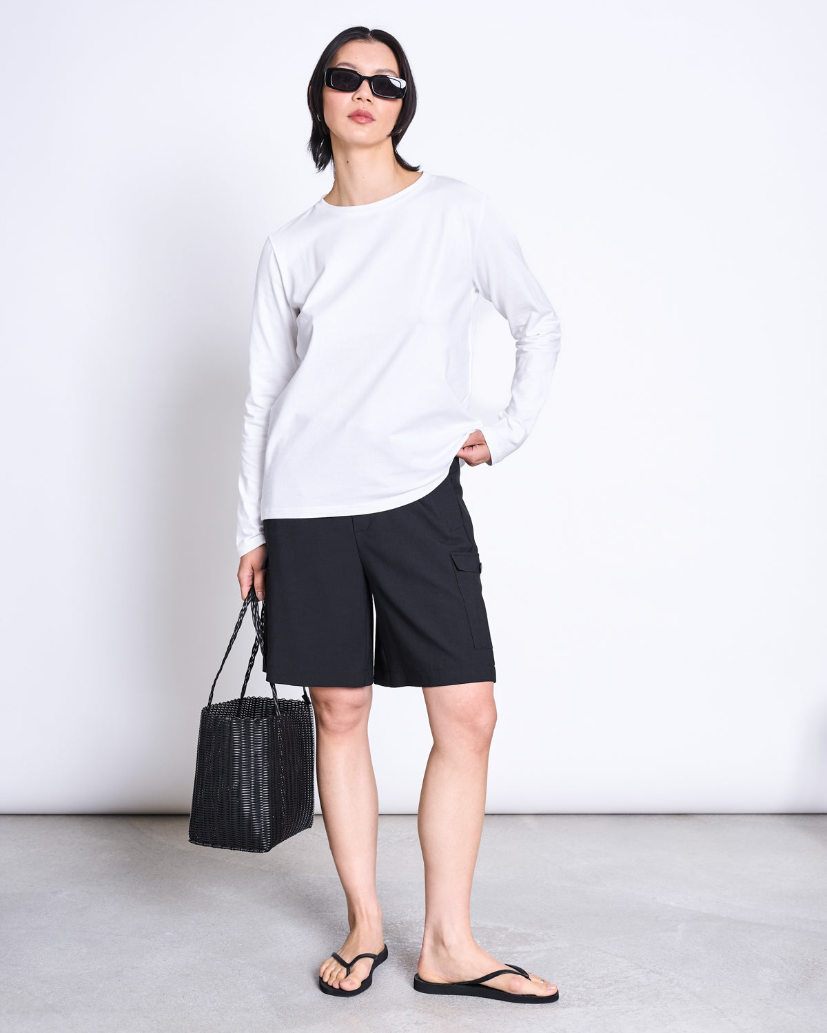 BRUSHED LONGSLEEVE BOY WHITE GOTS Longsleeve jan-n-june 8