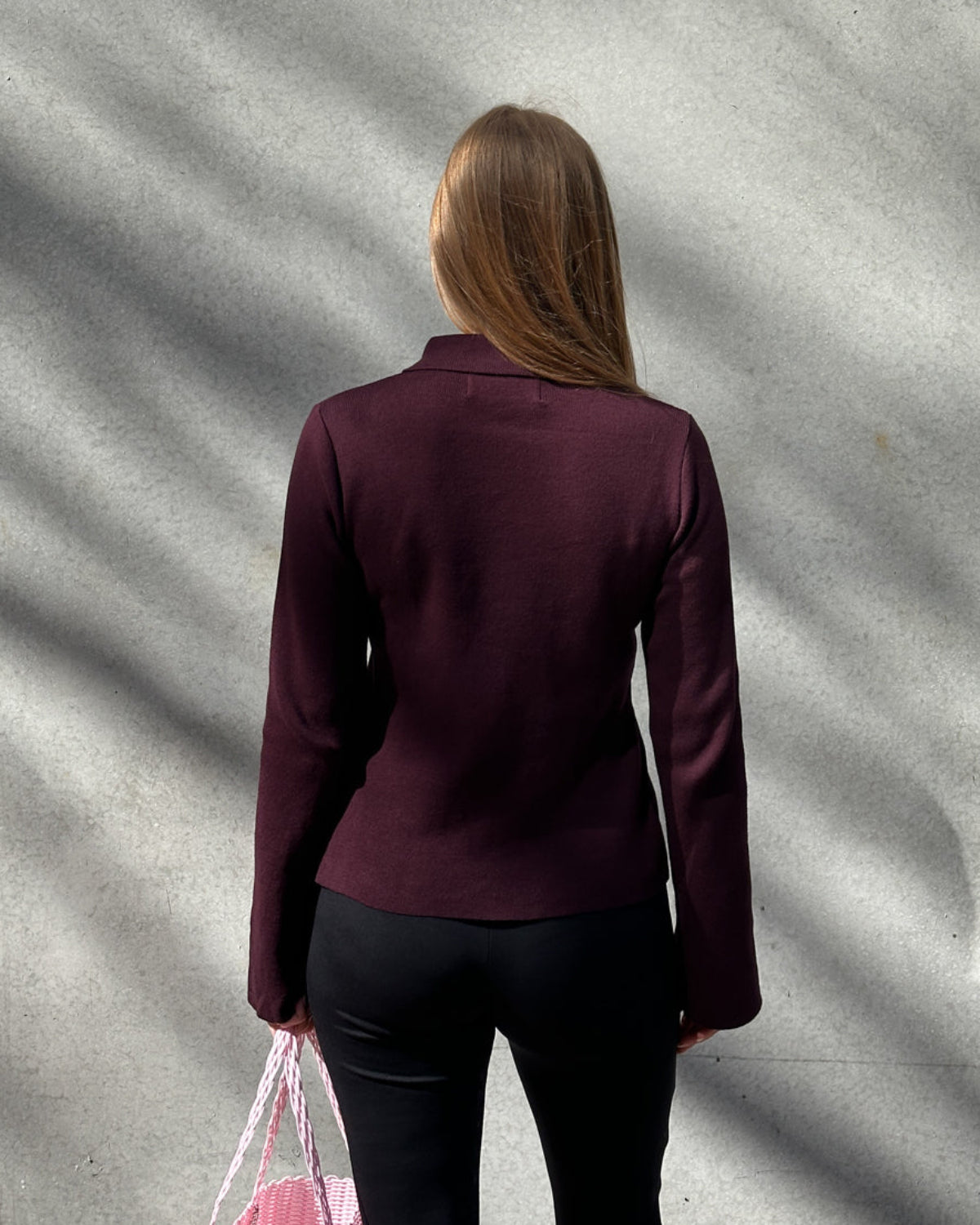 ZIP CARDIGAN TYRIE CHERRY LACQUER GOTS cardigan jan-n-june 3
