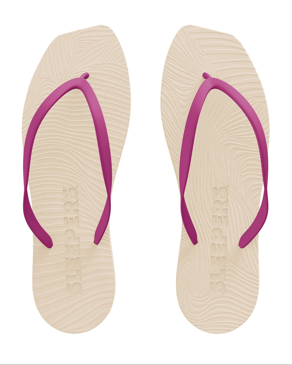 SLEEPERS TAPERED FLIP FLOPS EGGNOG FUCSIA Flip Flops jan-n-june 2