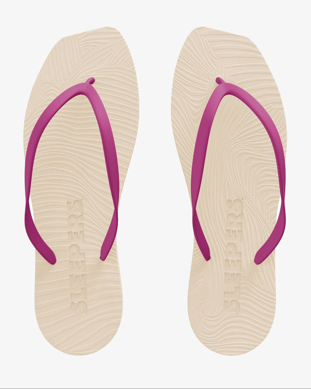 SLEEPERS TAPERED FLIP FLOPS EGGNOG FUCSIA Flip Flops jan-n-june 2